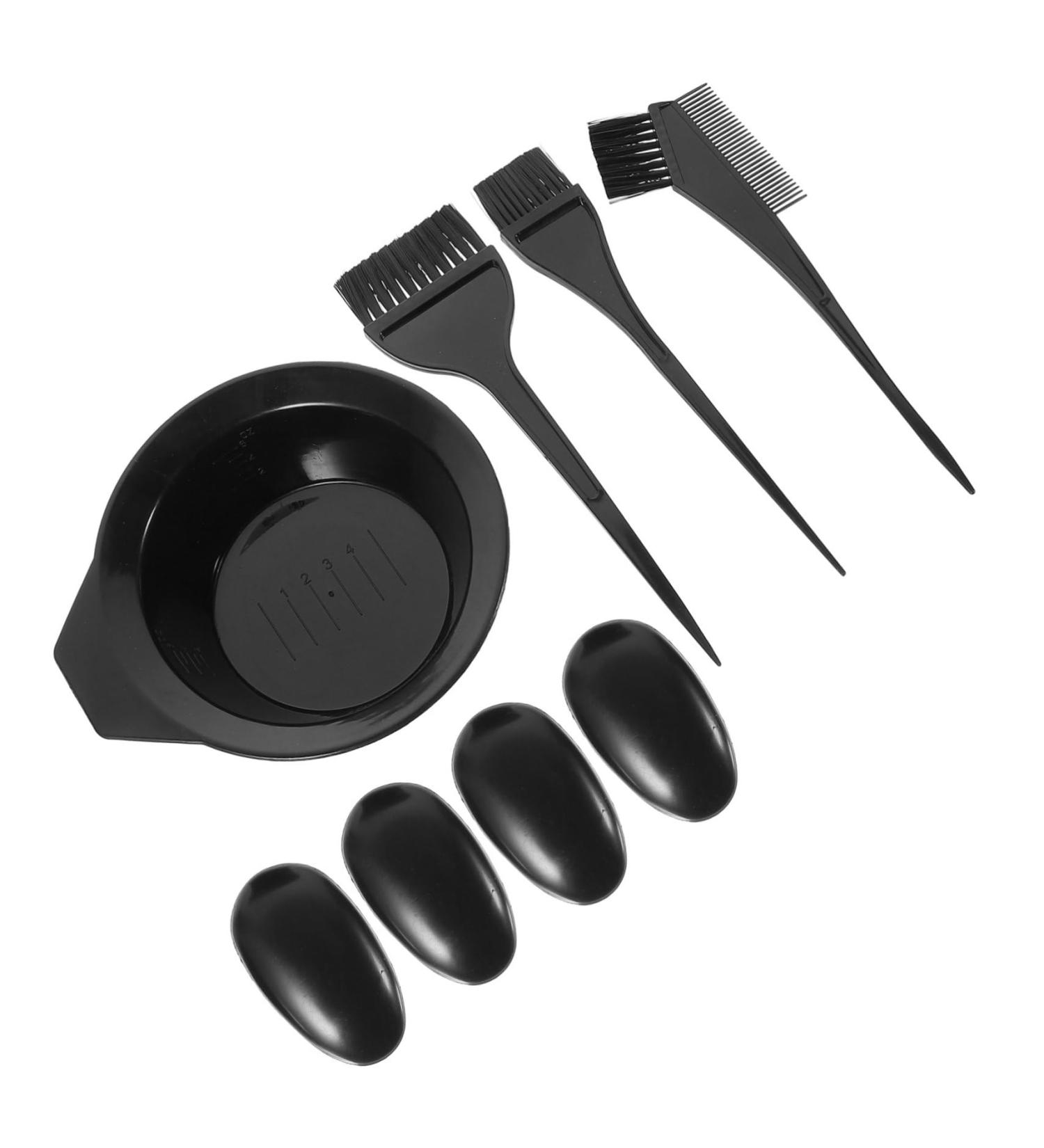 SOIMISS Kit de Coloration de Cheveux Professionnel Ensemble de Outils de Capillaire avec Bol et Pinceau Accessoires pour Salon de Coiffure Noir - Buy Online on GoSupps.com