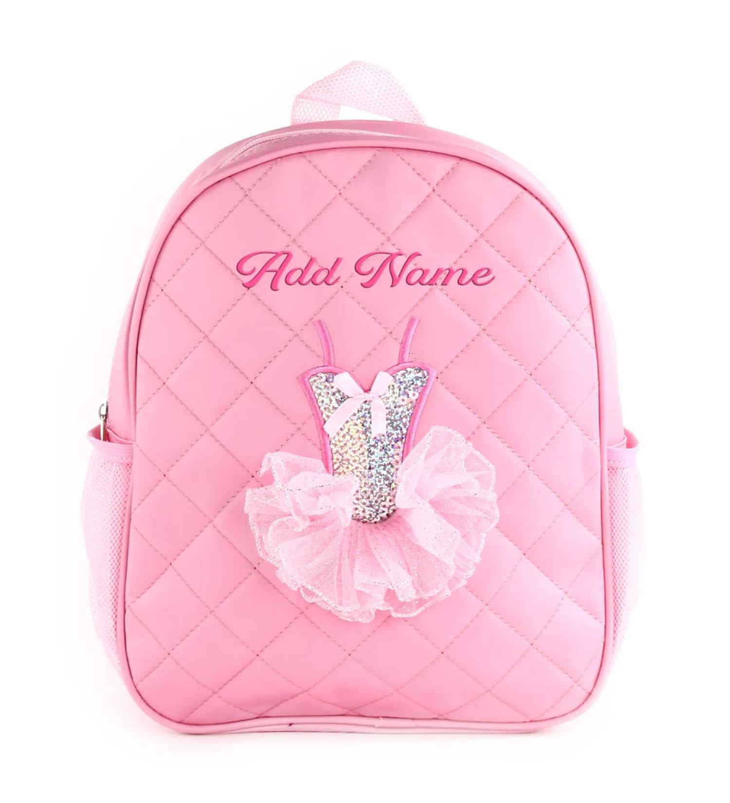 Personalized Embroidered Dance/Ballet Bag - Light Pink | Kishkesh Personalization - Buy Online on GoSupps.com
