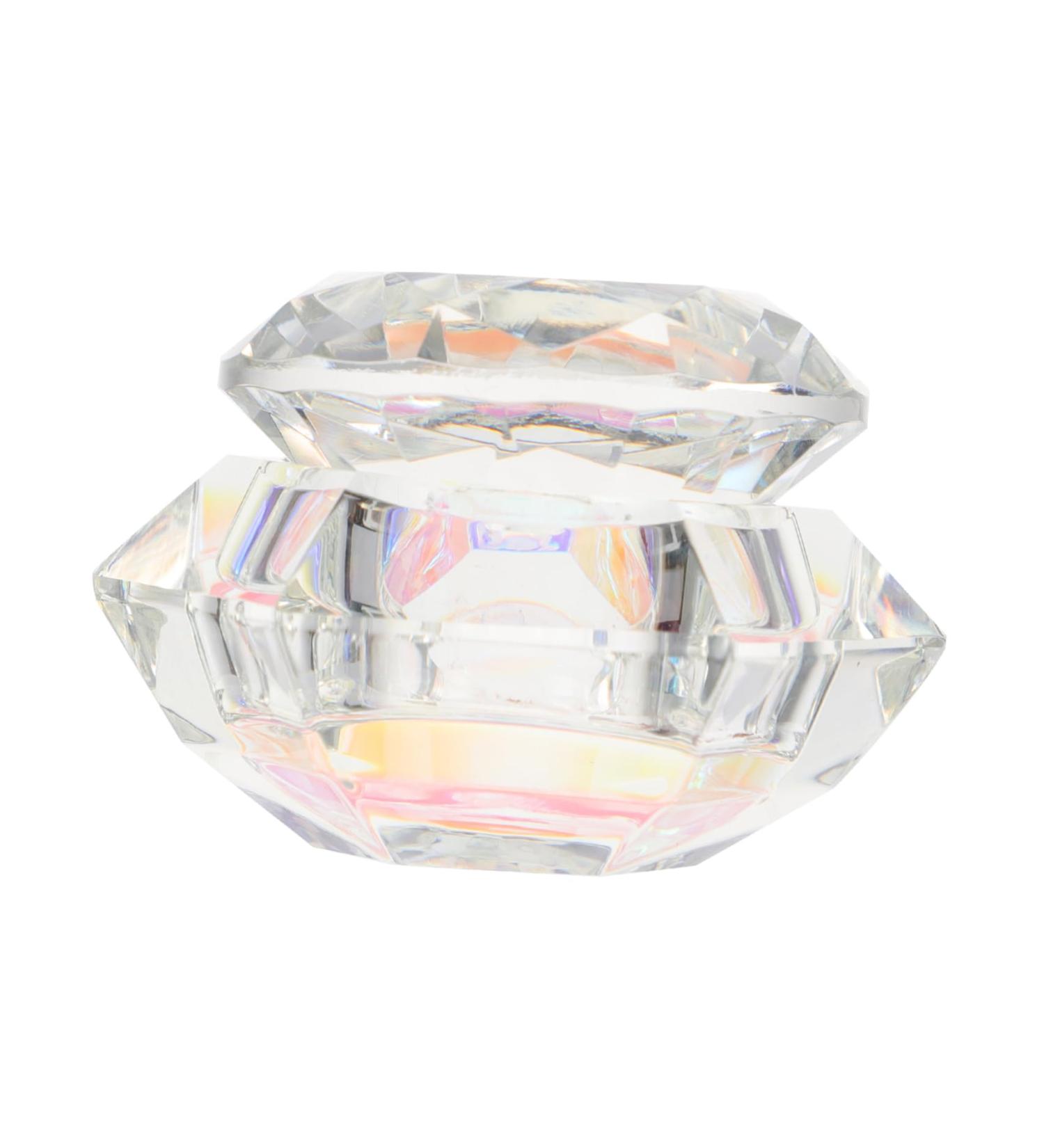 Ipetboom Nail Art Acrylic Bowl Nail Art Crystal Cup Nail Removal White Crystal Quartet Nail Art Liquid Cup - Buy Online on GoSupps.com