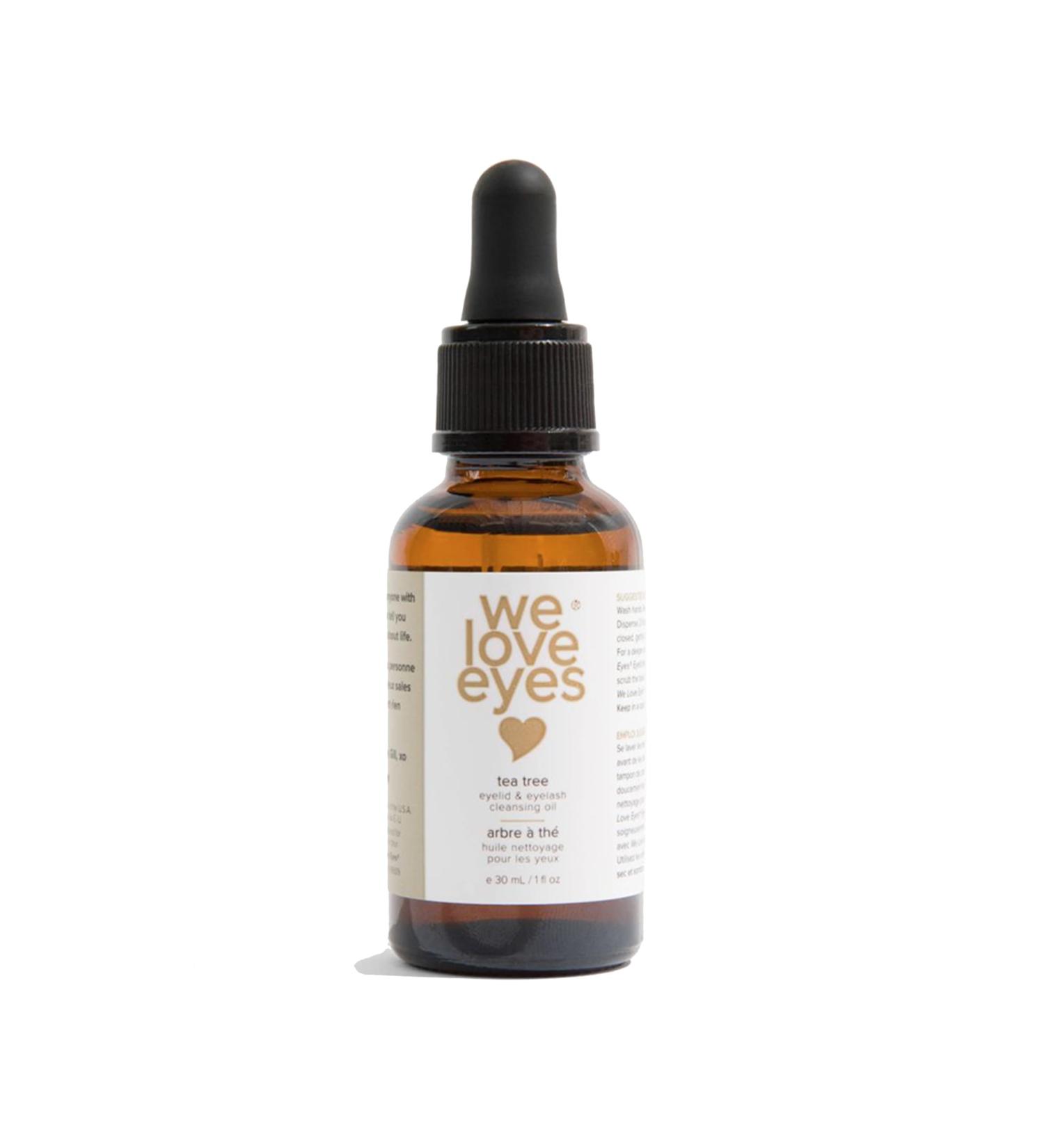 We Love Eyes Natural Eyelid Cleansing Oil - Tea Tree & Preservative-Free - 30ml Allergen Removal - Buy Online on GoSupps.com