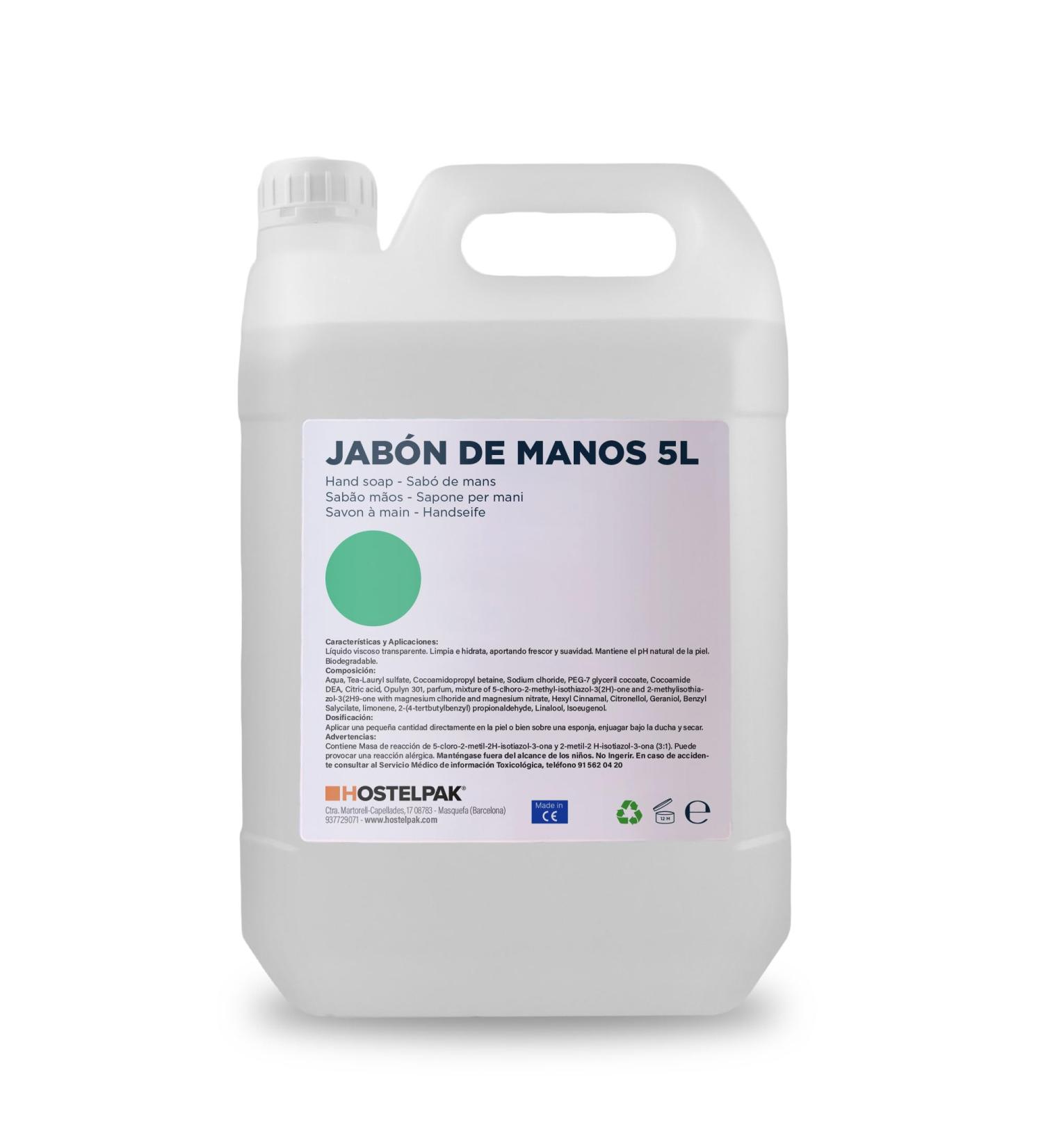  Hostelpak 5L | Hand soap | EcoStay Collection | Amenities for hotels | Bath fittings | Box: 1pcs. - Buy Online on GoSupps.com