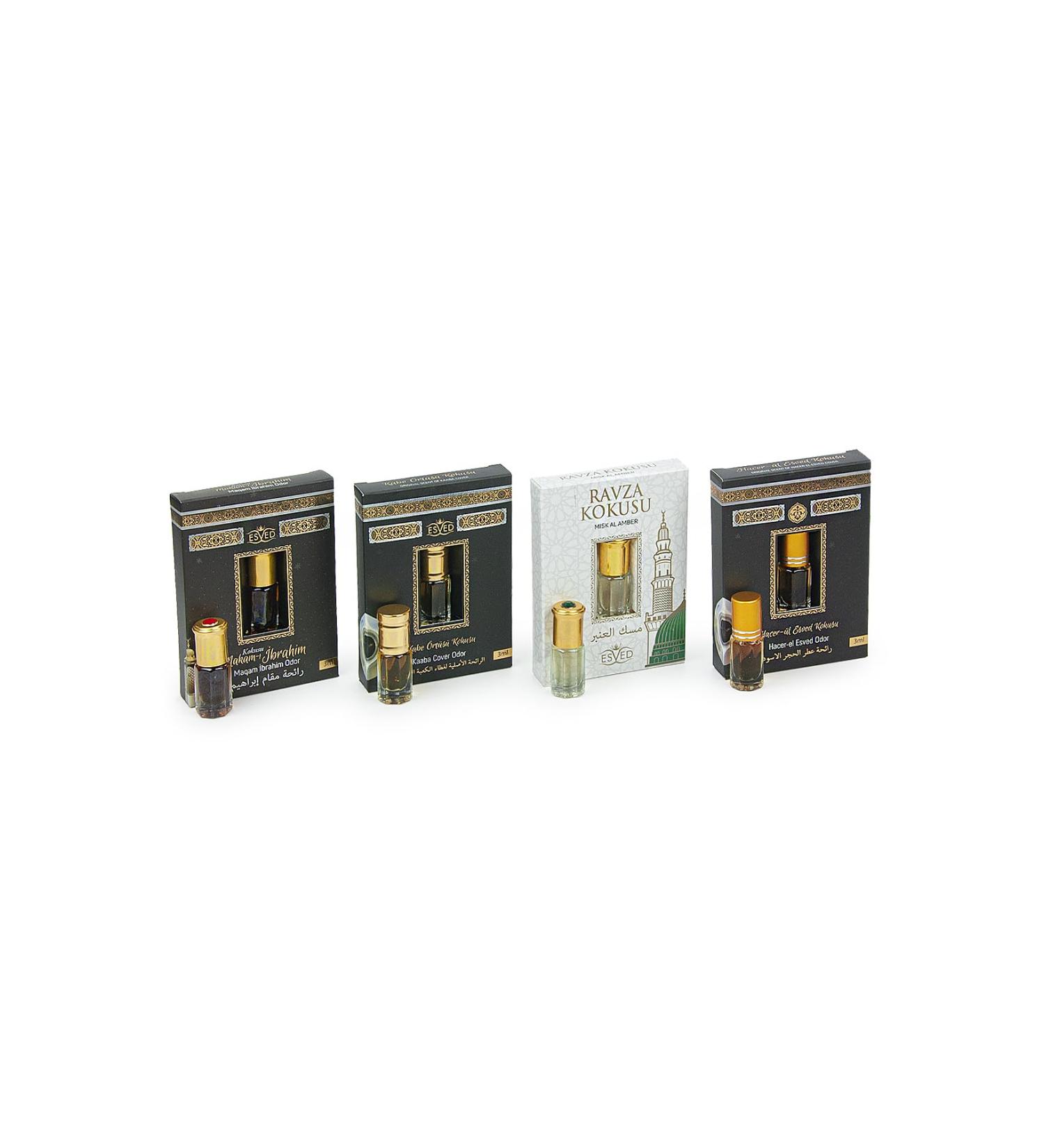ihvan online Personal Fragrance Prayer Rug Fragrance Islamic Perfume Oil Rollerball for Men & Women Alcohol Free Pack of 4-12 mL / 0.40 Fl Oz Makam- ibrahim Hacer-ul Esved Kaaba Cover Ravza Makam- ibrahim - Hacer-ul Esved - Kaaba - Ravza 0.1 Fl Oz (Pack o - Buy Online on GoSupps.com