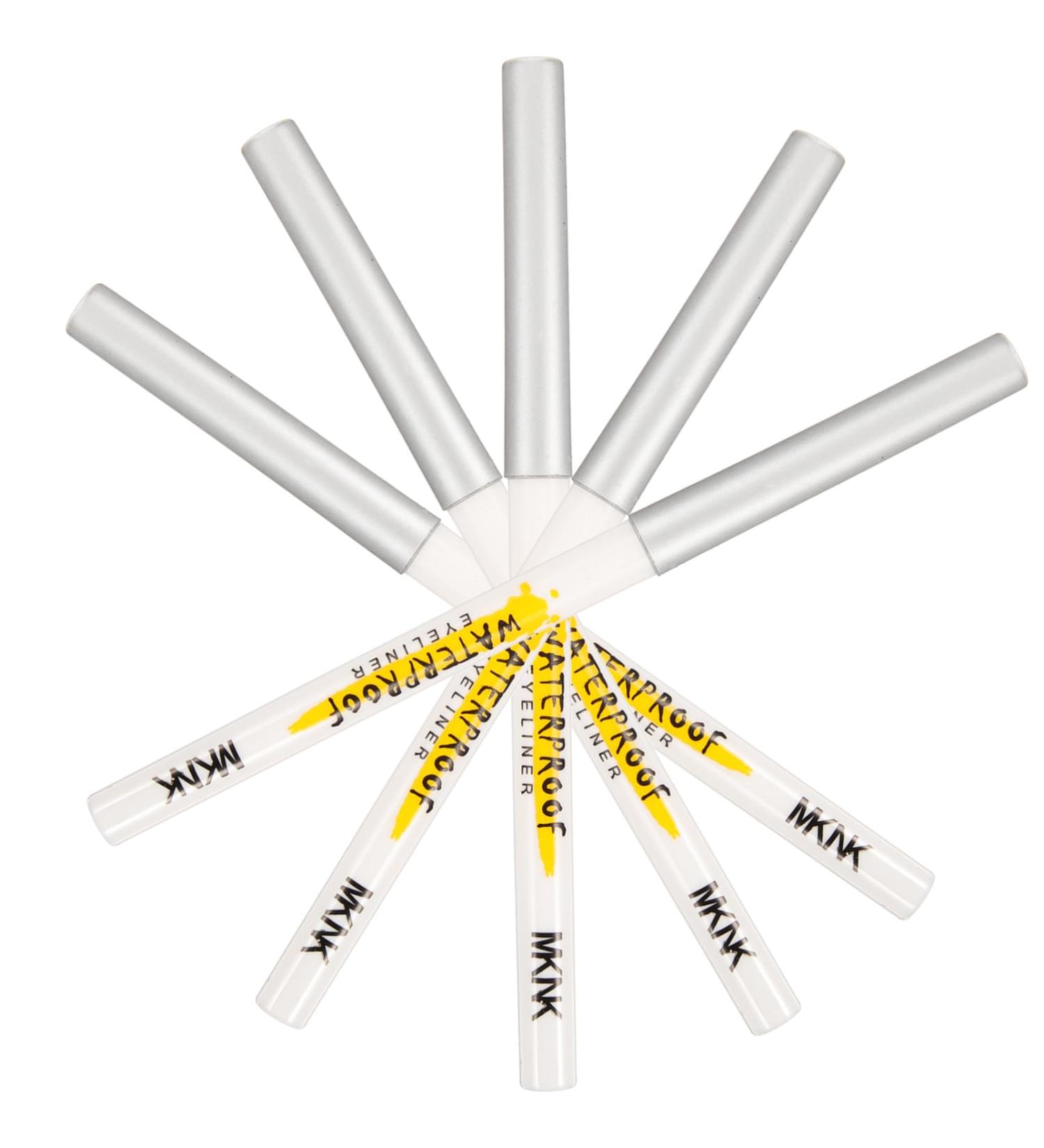 MUSISALY 5pcs White Lying Silkworm Pen White Eye Shadow Eye Shadow Makeup Cosmetics Pencil Eyeliner Abs - Buy Online on GoSupps.com