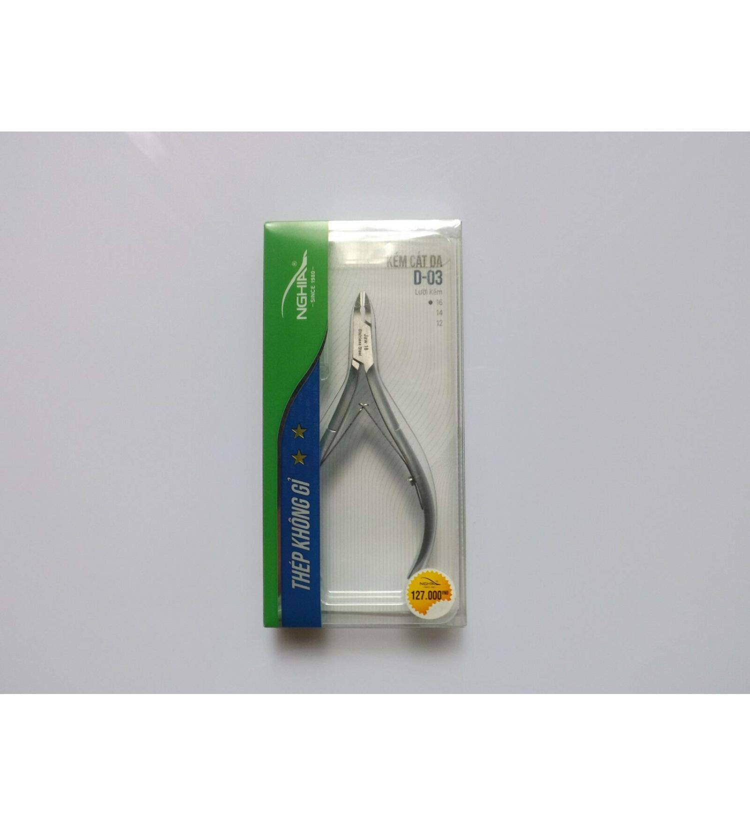 Nghia Stainless Steel Cuticle Nipper C-04 (Previously D-03) Jaw 16
