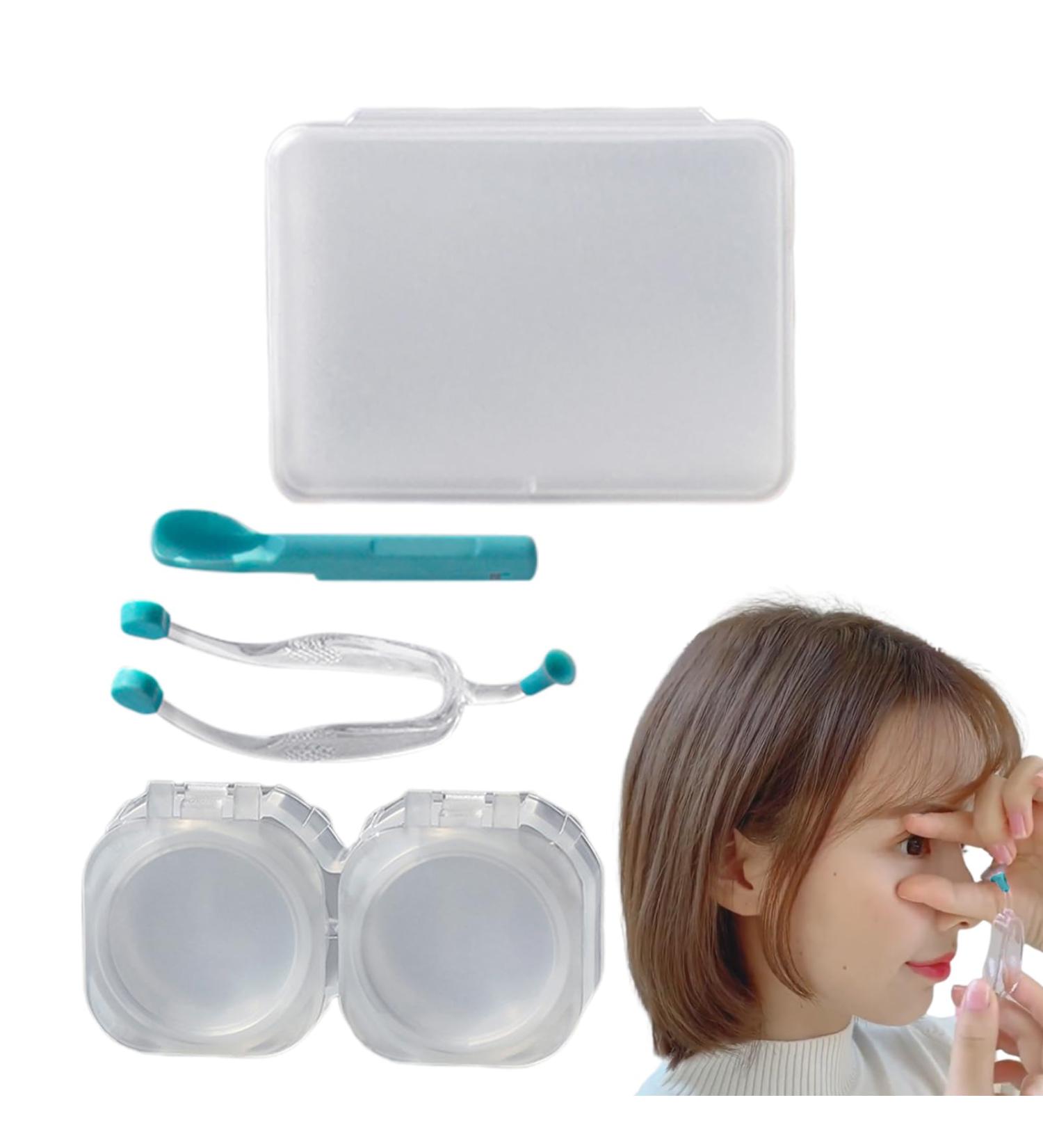 Soft Contact Lens Remover Tool - Portable Silicone Applicator & Tweezers | Easy Insertion & Removal | Vesone Double Box Included - Buy Online on GoSupps.com