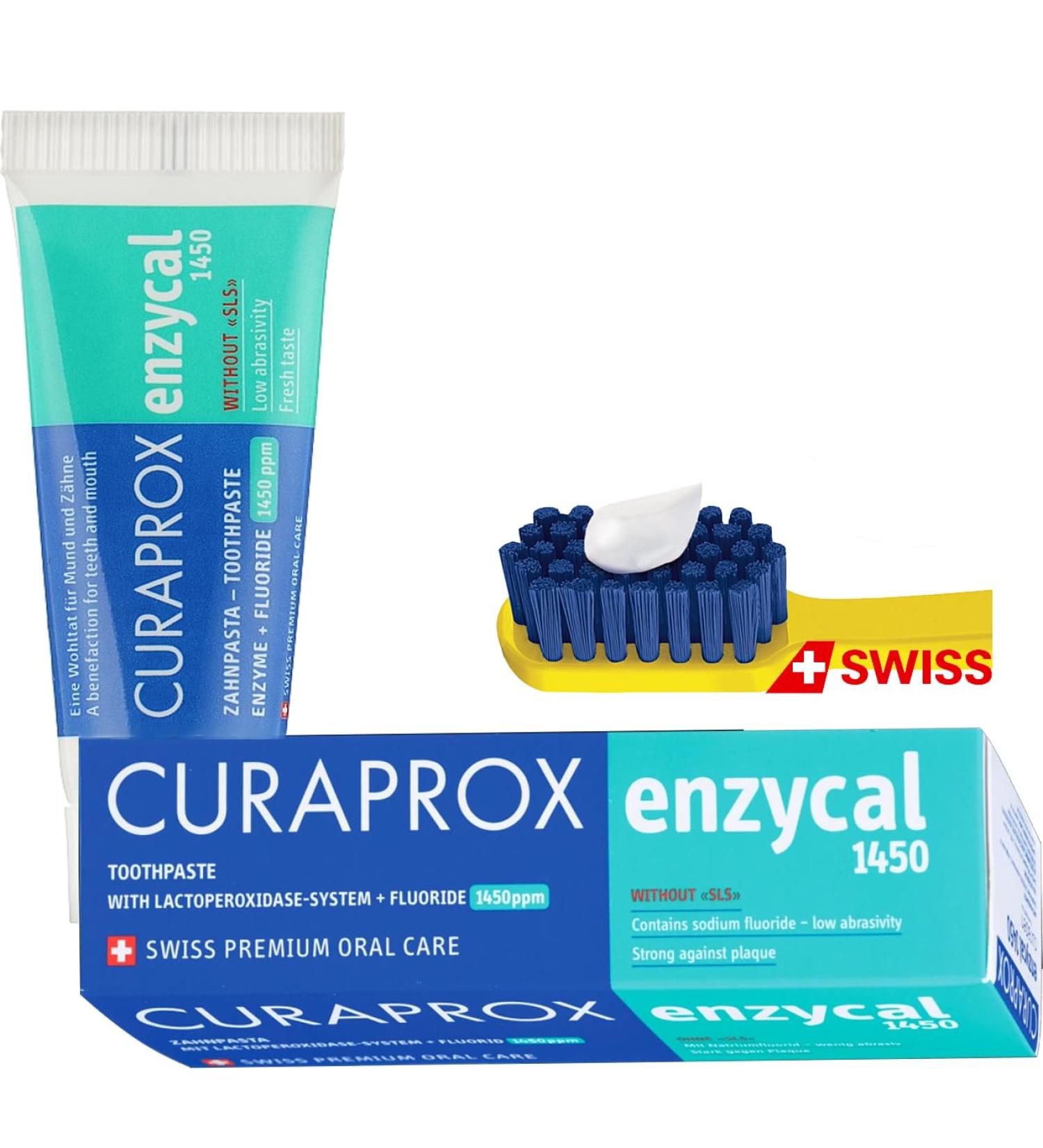 Enzycal 1450 ppm Toothpaste 75mL Gently Clean and Protect Against Tooth Decay | Everyday Use | Mild SLS-Free | Cavity Prevention 2.5 Fl Oz (Pack of 1) - Buy Online on GoSupps.com