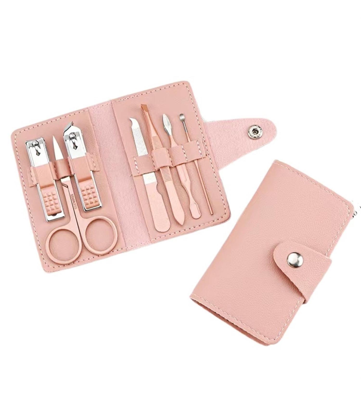 Pink 7-Piece Nail Clippers Set Nail Clippers for Women Beauty and Manicure Tools Home Pedicure Scissors 7pieces Set - Buy Online on GoSupps.com