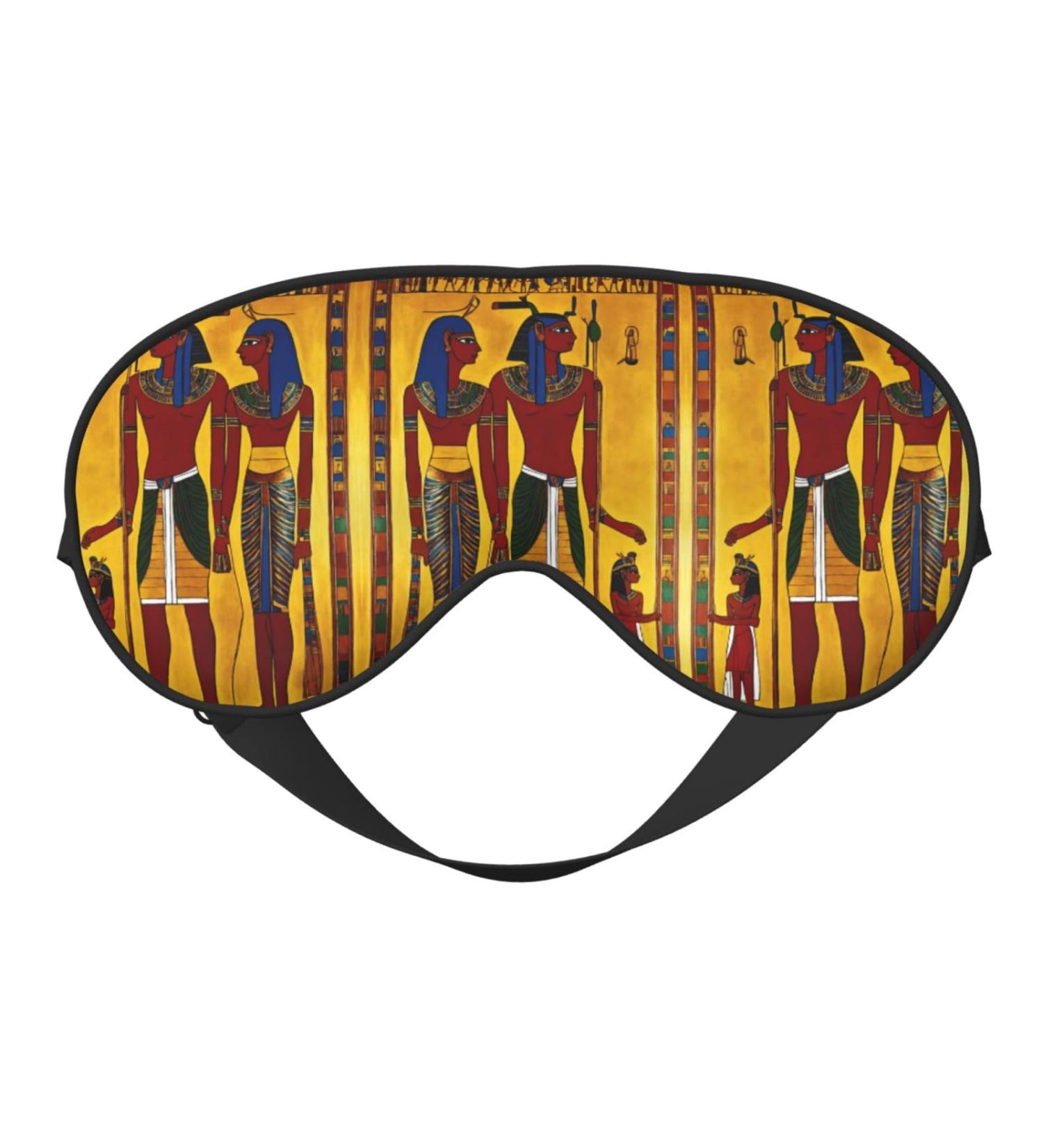 Ancient Egypt Tribe Series Print Double-Sided Eye Mask Soft and Light Blocking for Enhancing Sleep Quality - Buy Online on GoSupps.com