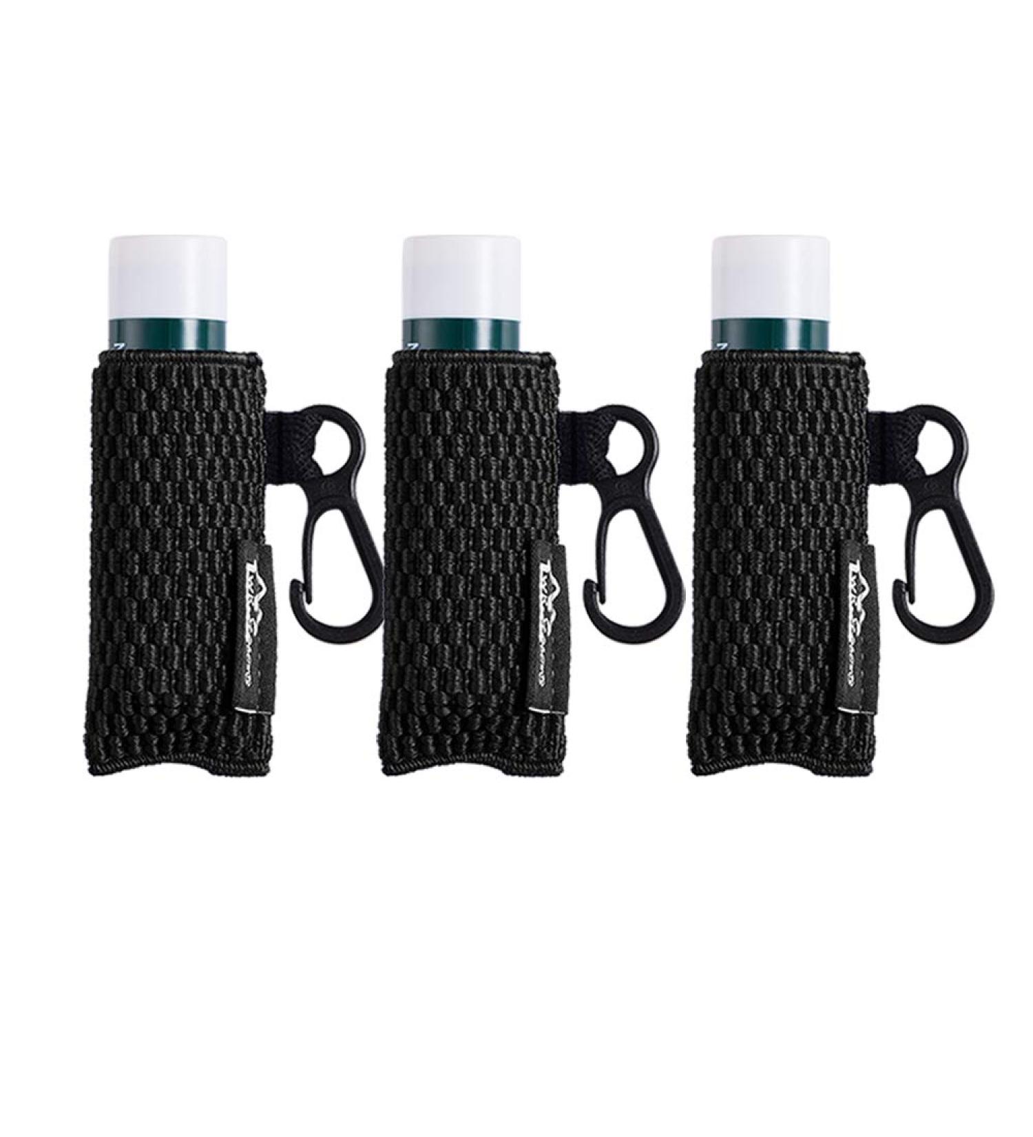 WKieason Lip Balm Holder Keychain 3pcs - Clip on Chapstick Pouch with Elastic Band - Black Lipstick Key Chain Sleeve - Buy Online on GoSupps.com