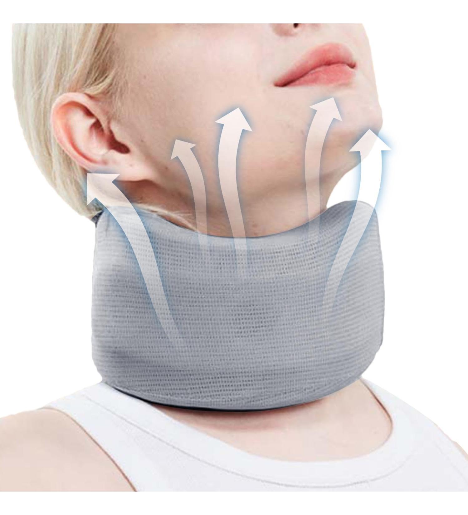 Cervical Neck Brace Adjustable Foam Neck Wraps - Soft Neck Support Brace for Sleeping Aligns & Stabilizes Vertebrae Ensures Stability for Women & Men Gray L - Buy Online on GoSupps.com