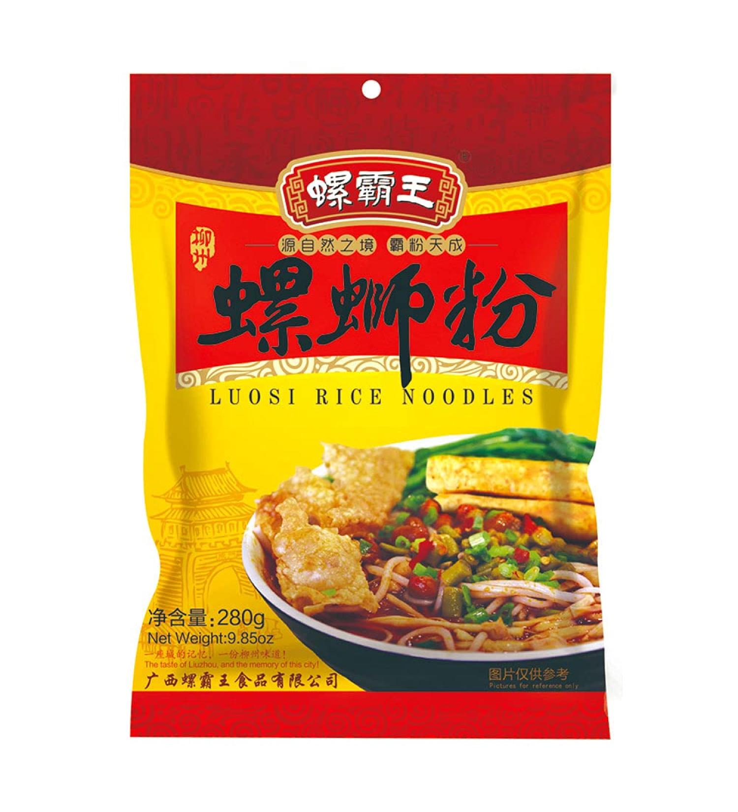 LUOBAWANG LUOSIFEN Instant HOT Spicy Rice Noodle Vermicelli (280g) with Quail eggs