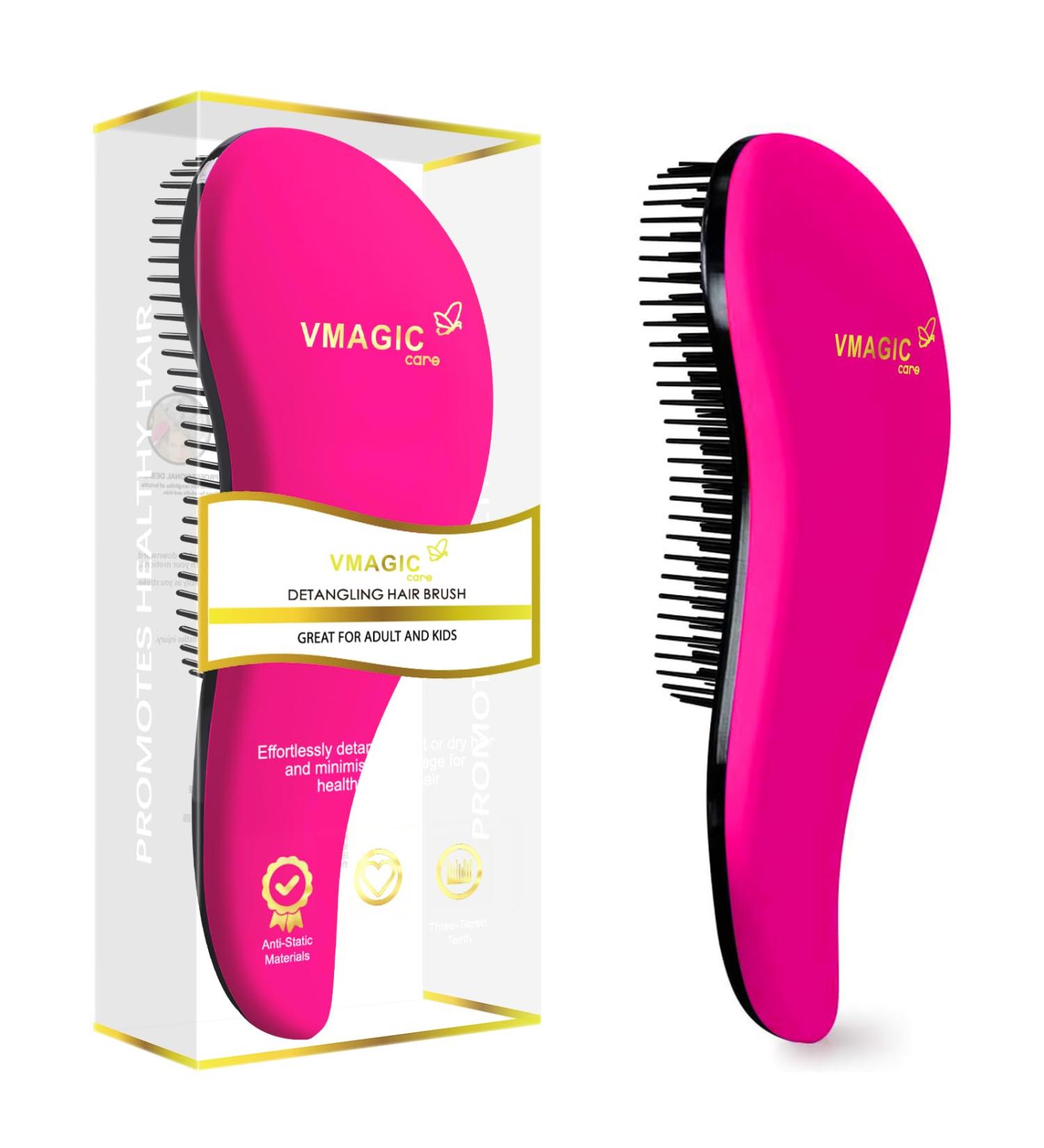 Detangling Brush - Best Brush for Tangled Hair - Wet and Dry Hair - Rose Red - Buy Online on GoSupps.com