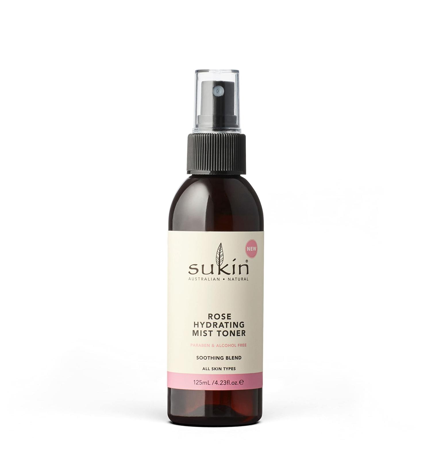 Sukin Rose Hydrating Mist Toner 4.23 fl oz - Natural Skin Hydration Solution - Buy Online on GoSupps.com