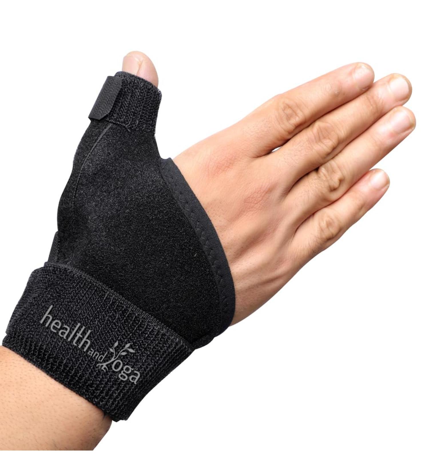 HealthAndYoga GuardNHeal Thumb Spica Support Splint - Universal Size for Right & Left Hand - Effective Thumb & Metacarpal Immobilizer with Double Strapping - Buy Online on GoSupps.com