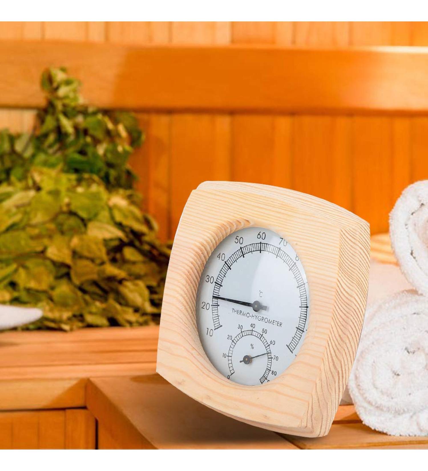 Digital Sauna Thermometer & Hygrometer - Accurate Moisture & Temperature Monitoring for Your Sauna Room - Buy Online on GoSupps.com