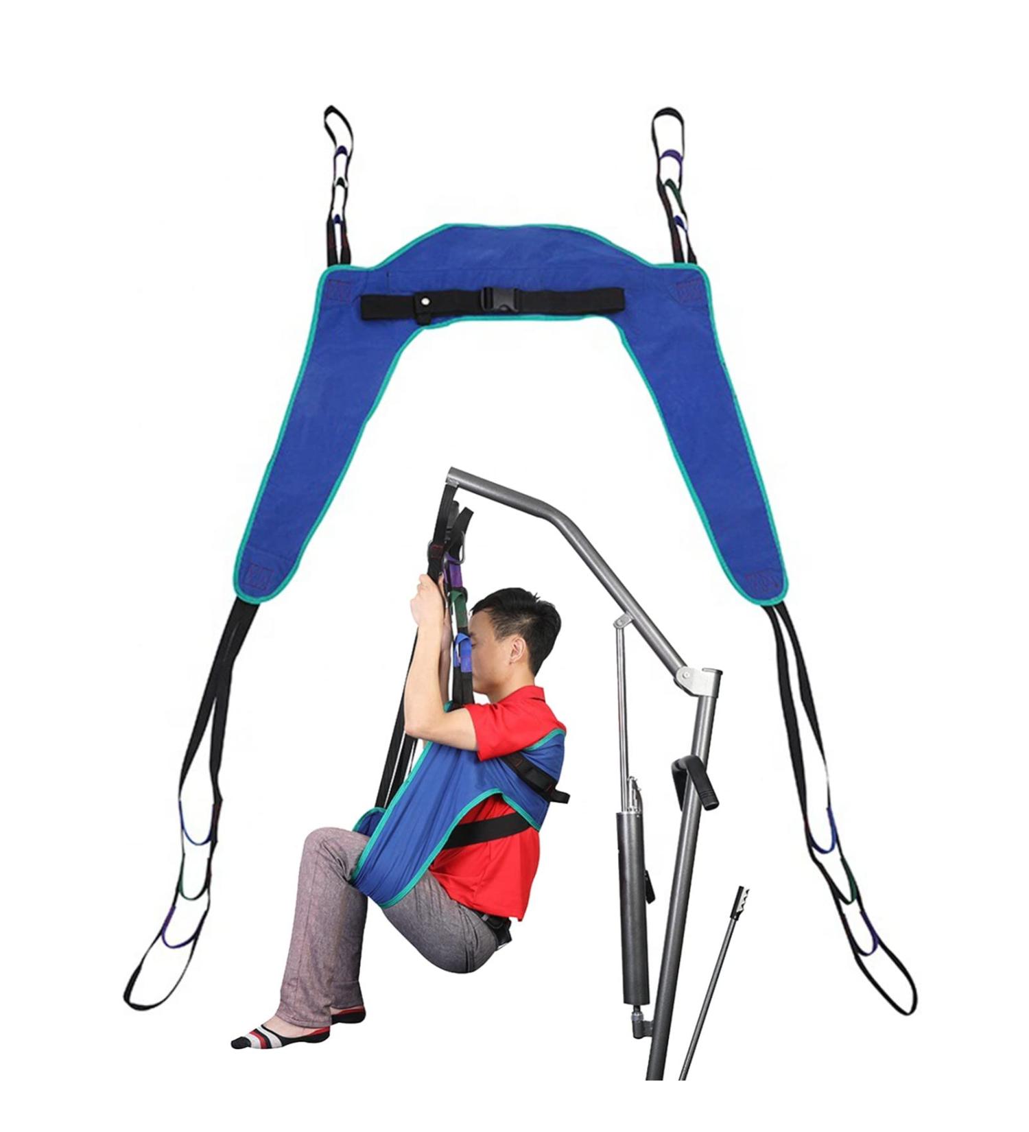 Patient Lifter Heavy Duty Transfer Belt Hoist Toileting Sling Divided Leg Reusable Shower Sling Universal Handicap Lift Commode Sling with Four Point Support Tranfer Sling Blue S - Buy Online on GoSupps.com