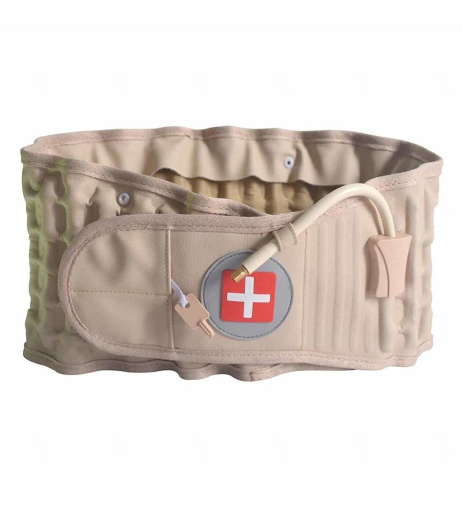 Back Support Decompression Belt - Inflatable Lumbar Relief for Sciatica | Pain Relief for Men & Women - Buy Online on GoSupps.com