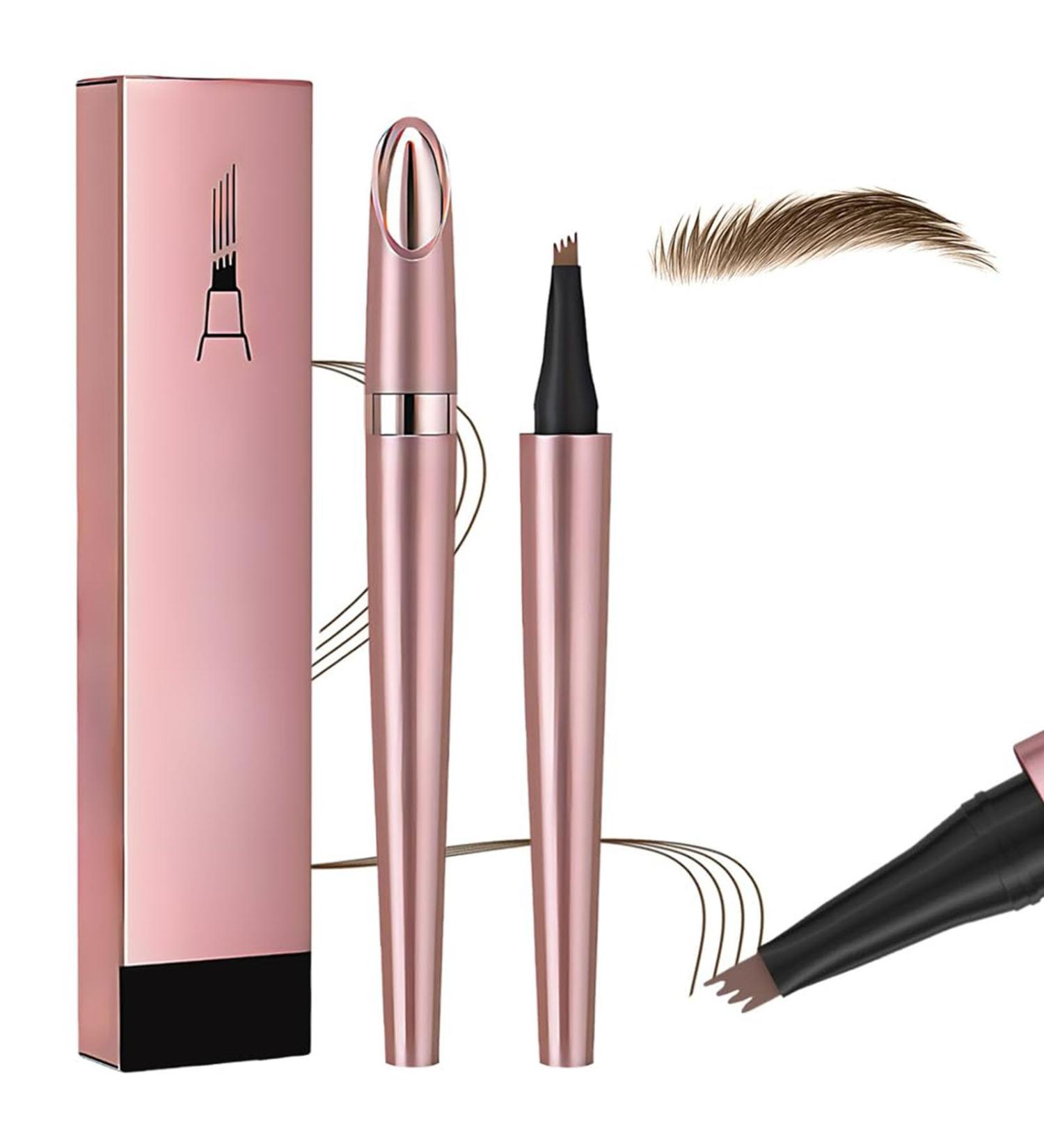 2024 New Magic Eyebrow Pencil 3D Waterproof Microblading Eyebrow Pencil Contouring Pen 4-Tipped Precise Brow Pen for Women and Girl (Light Brown) - Buy Online on GoSupps.com