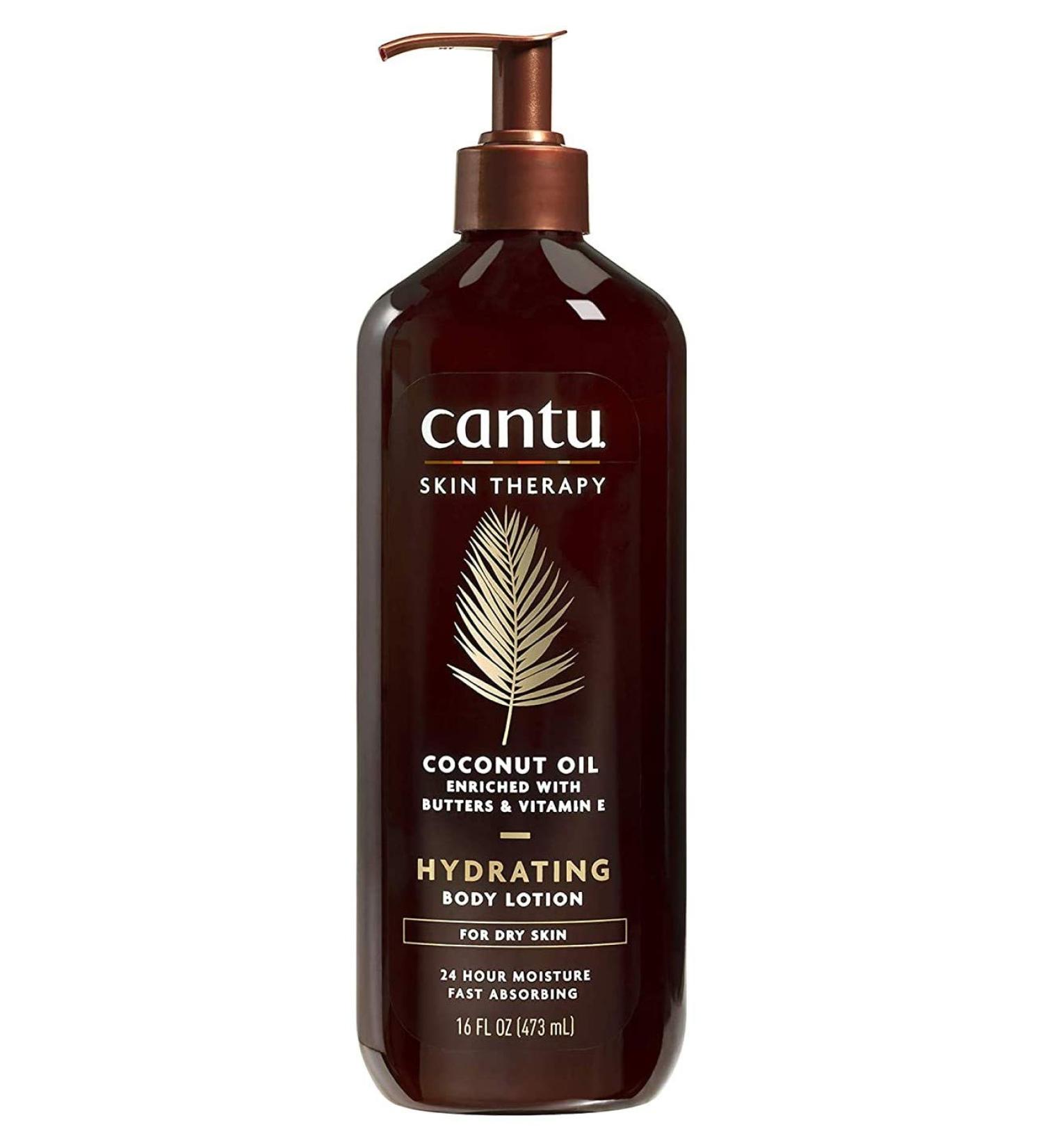 Cantu Skin Therapy Body Lotion Coconut Oil 16 Ounce Hydrating (473ml) (Pack of 3)