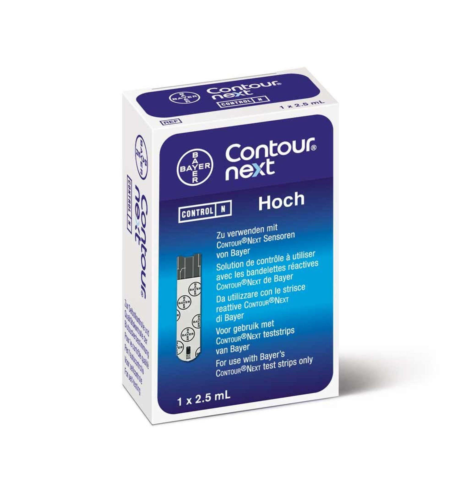 CONTOUR NEXT control solutions blood glucose meters solution high 2.5ml high results