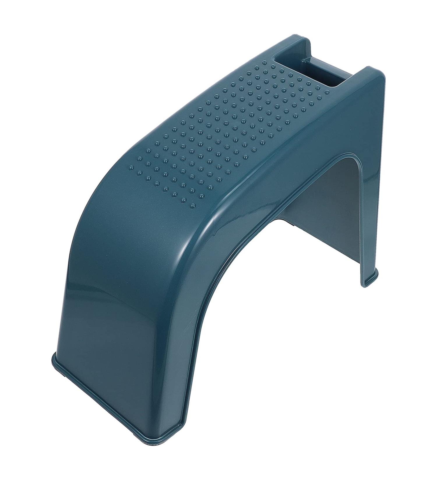Frcolor Pedicure Stool - Nail Care Tools Footrest for Salon & Shower 37x28cm Mini Green Multi-Tool - Buy Online on GoSupps.com