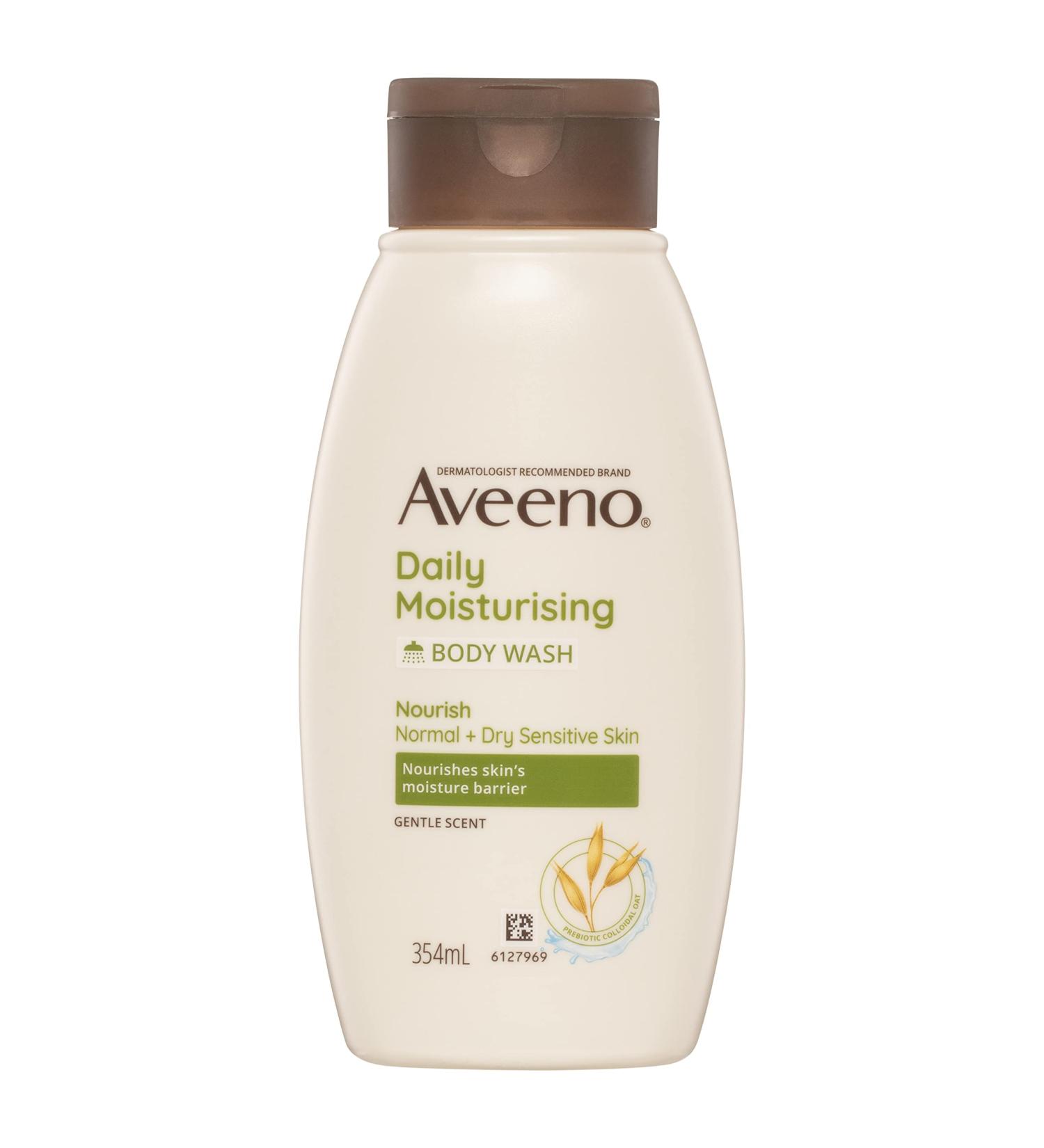 Aveeno Daily Moisturizing Body Wash - Women's Men's - Sensitive Combination Skin - Hydrating Soap-Free 354mL (Packaging May Vary) 354 ML - Buy Online on GoSupps.com