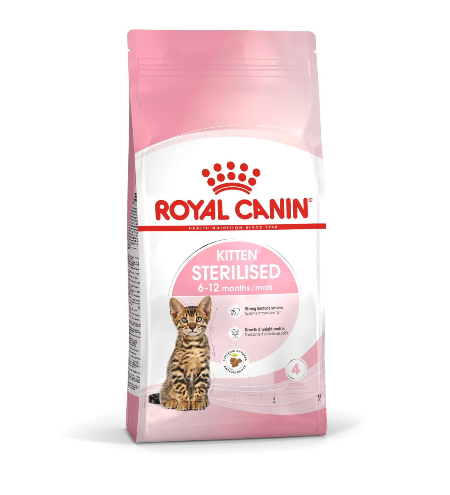 Royal Canin - Sterilized Kitten From 6 Months - 2 Kg Bag (1 Pack) - Buy Online on GoSupps.com
