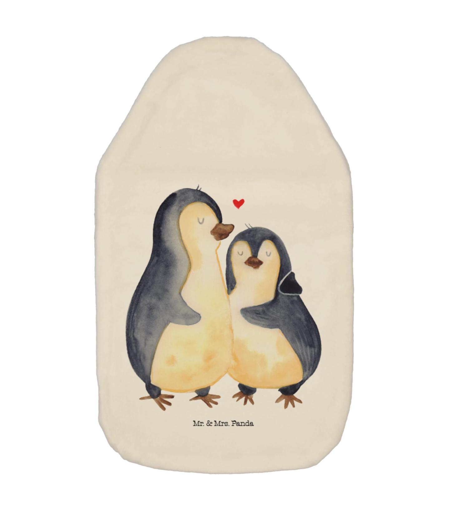 Mr. & Mrs. Panda Penguin Hug Heat Bottle | Cute Children's Heat Bottle Cover | Perfect Gift for Lovers & Kids | Seabird Design in White - Buy Online on GoSupps.com