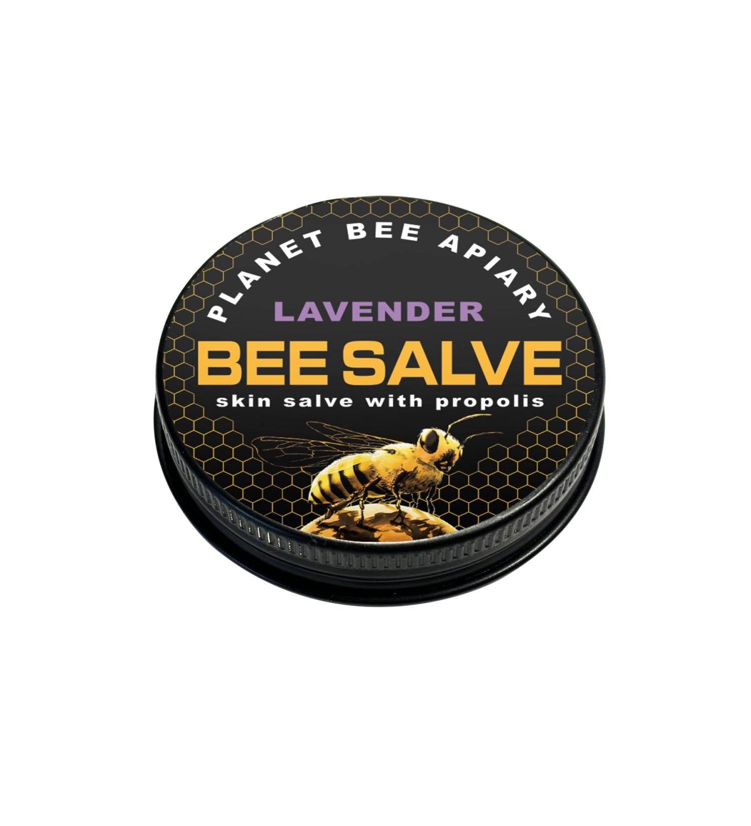 LAVENDER BEE SALVE 1 oz Pack of 2 Beeswax & Propolis Skin Moisturizer All Natural Small Batch Lavender 1 Ounce Pack of 2
