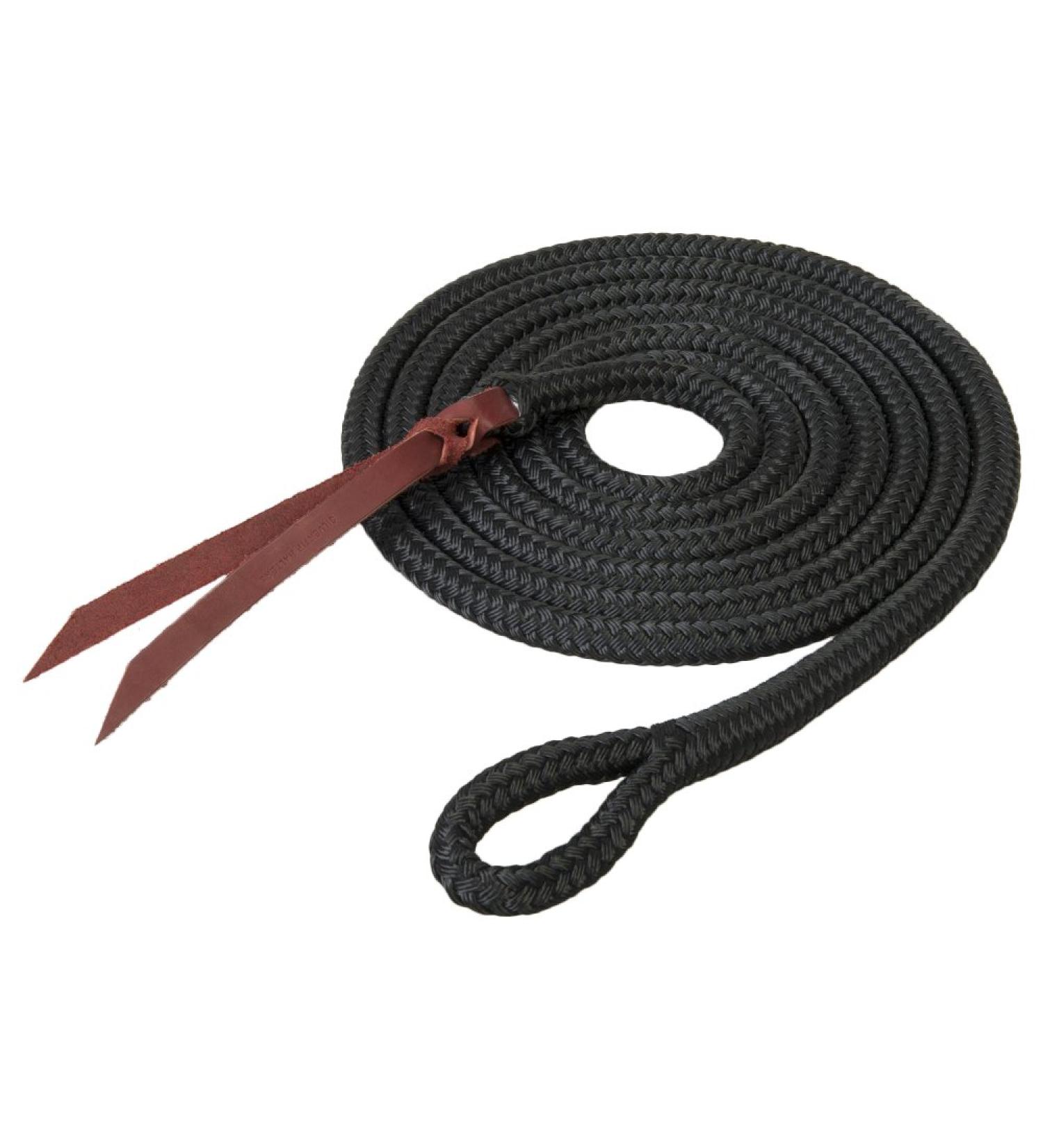 Weaver Leather Silvertip Yacht Braid Lead with Loop Black, 9/16-Inch x 12-Feet