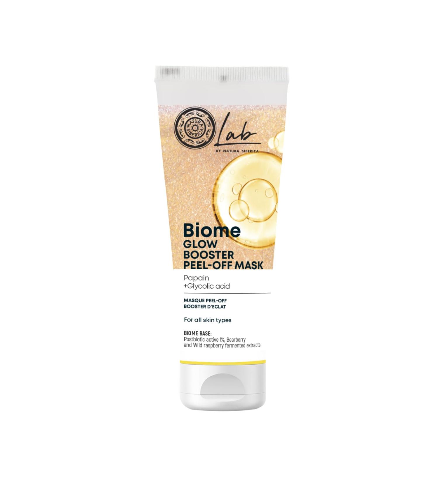 Natura Siberica Lab Biome Glow Booster Peel-Off Face Mask 75 ml - Buy Online on GoSupps.com