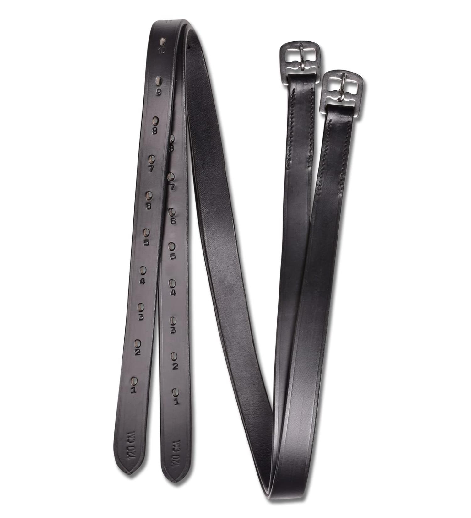 WALDHAUSEN STAR stirrup leathers 140 cm black