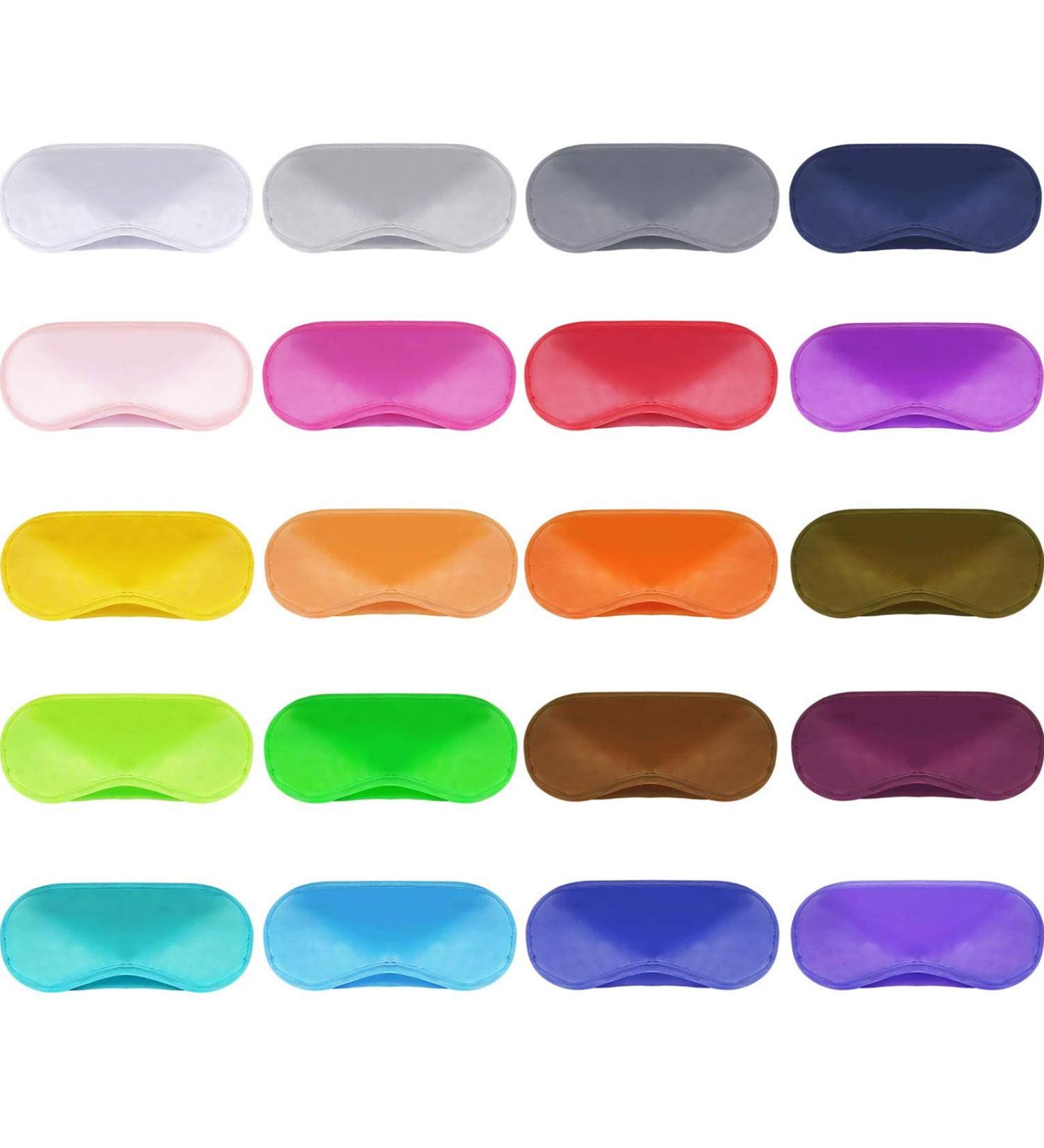 50pcs Sleep Mask Set - Multicolor Eye Masks for Gaming Party and Travel with Nose Pad & Adjustable Strap - Buy Online on GoSupps.com