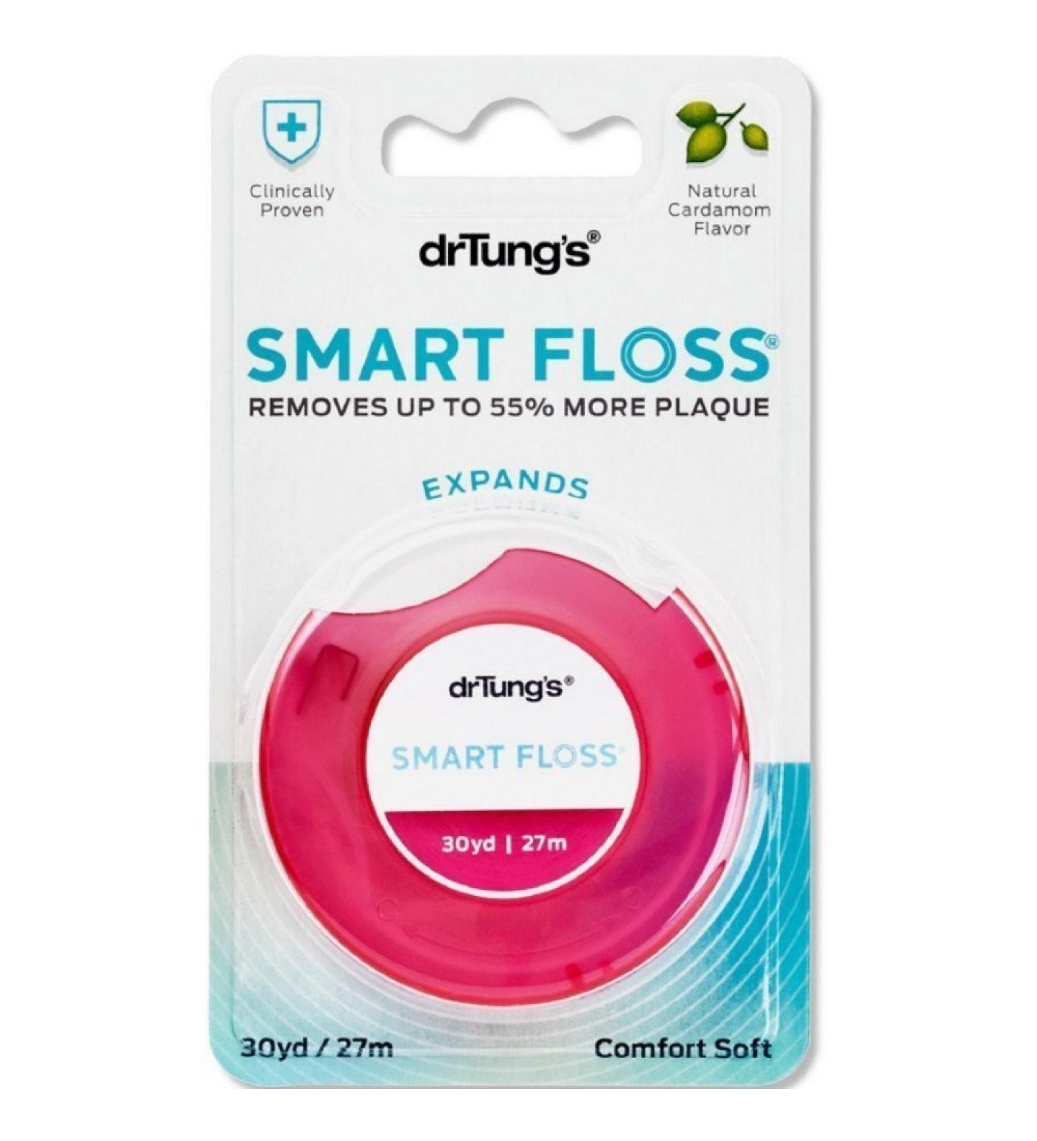 Dr. Tung's Smart Floss 30 yds Natural Cardamom Flavor - Pack of 3 (Colors May Vary) - 3 Count - Buy Online on GoSupps.com
