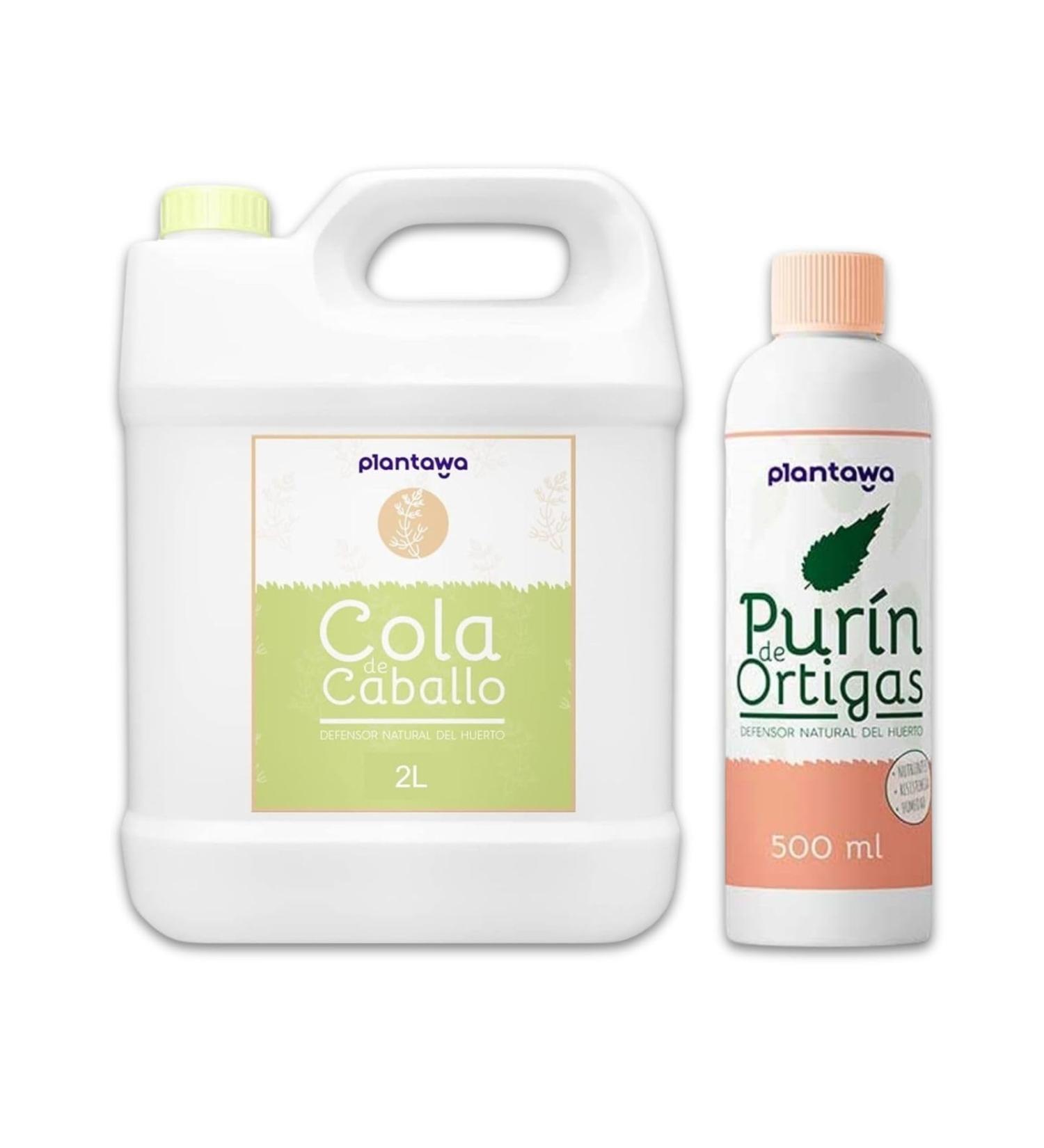 Nettle Manure 500mL and Ponytail Extract 2L - THE MOST CONCENTRATED - Provides iron and essential nutrients - Improves the natural defenses of plants - Produced by decoction and