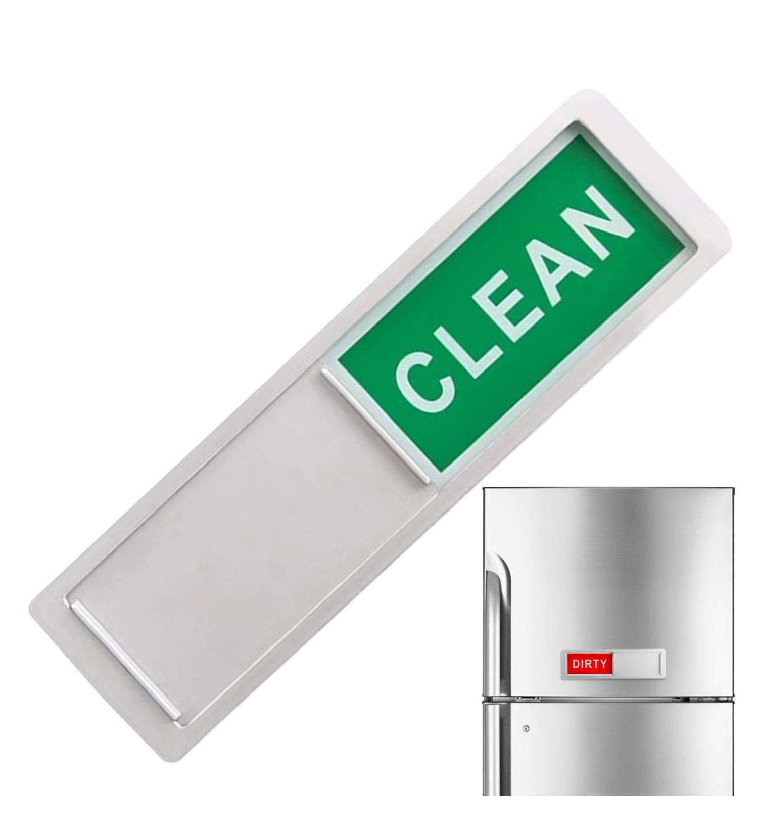 Elinrat Cleaning Dishes Dirt Sign Magnet Magnetic Dishwasher Display for Crockery and Laundry Scratch-Resistant Sign "Clean Or Dirty" for Home and Restaurant White - Buy Online on GoSupps.com