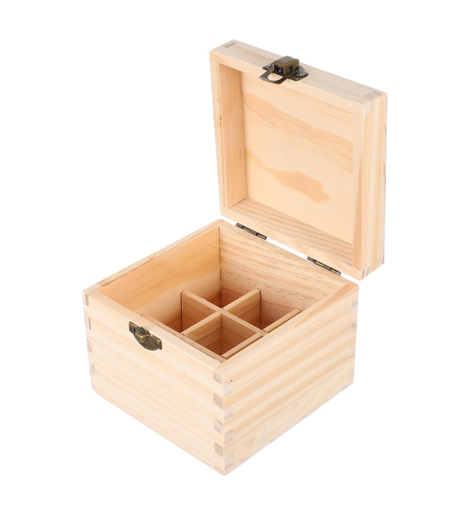 Minkissy Wood Storage Box for Essential Oils - Holds 10ml Roll Bottles Jewelry & Gift Boxes - International Shipping Available - Buy Online on GoSupps.com