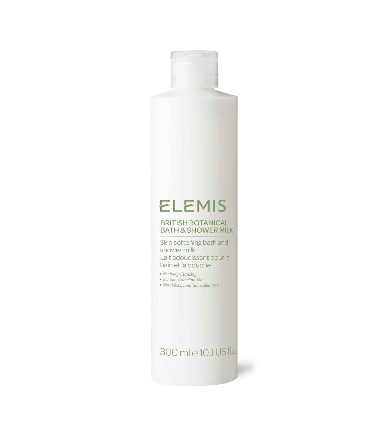 ELEMIS Luxury Bath & Shower Milk Daily Body Wash Infused with Moisturising Oil for Gentle Cleansing of Dry Sensitive Skin Nourishing Foaming Cream with Natural Aromatics British Botanicals Bath & Shower Milk 300ml