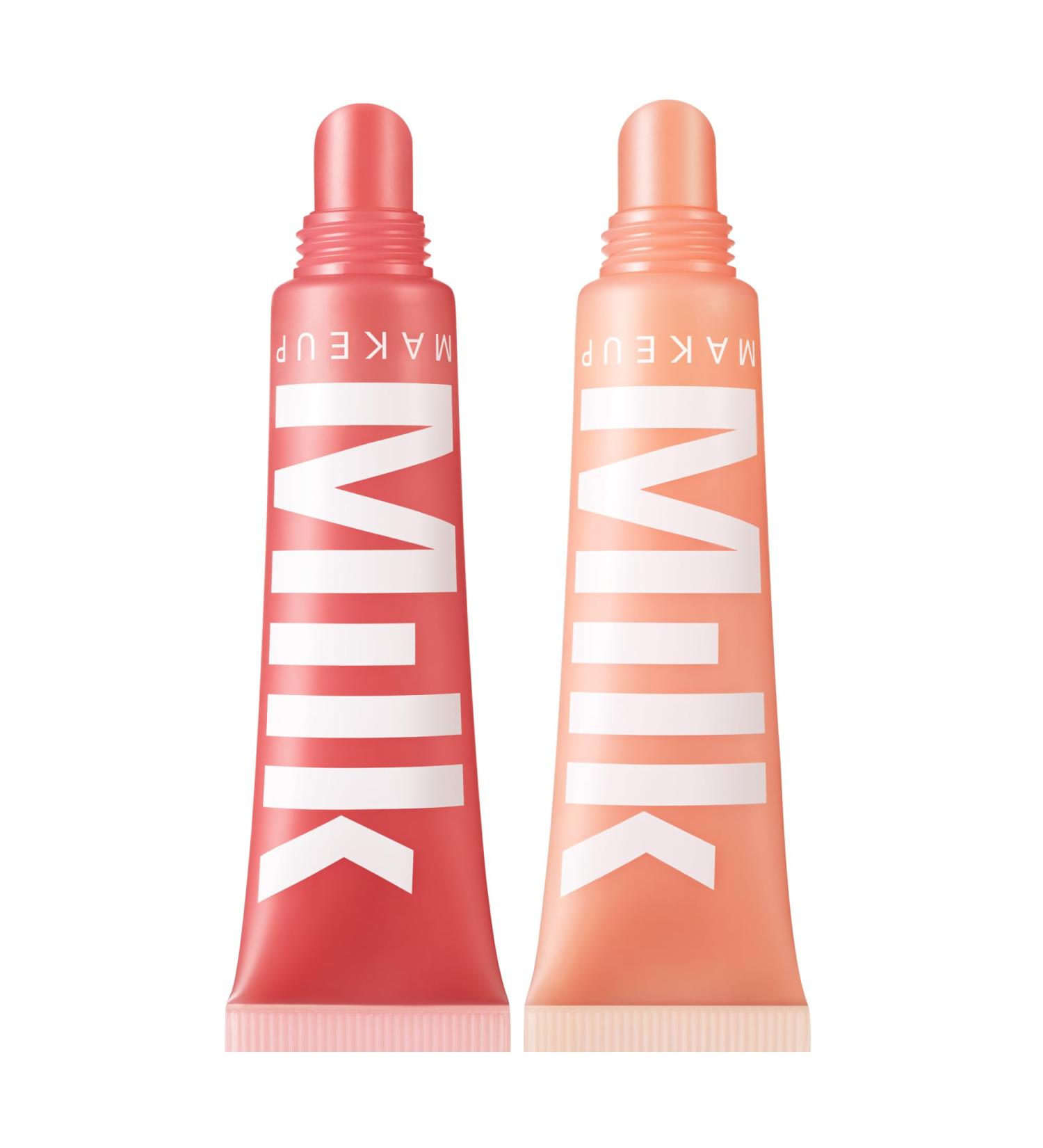 Milk Makeup Balmade Electrolyte Lip Balm Hydrating Sheer Gloss Nourishes + Replenishes Moisture Clean Vegan Formula with High-Shine Finish 2-Pack Werk Out Ion 0.4 oz - Buy Online on GoSupps.com