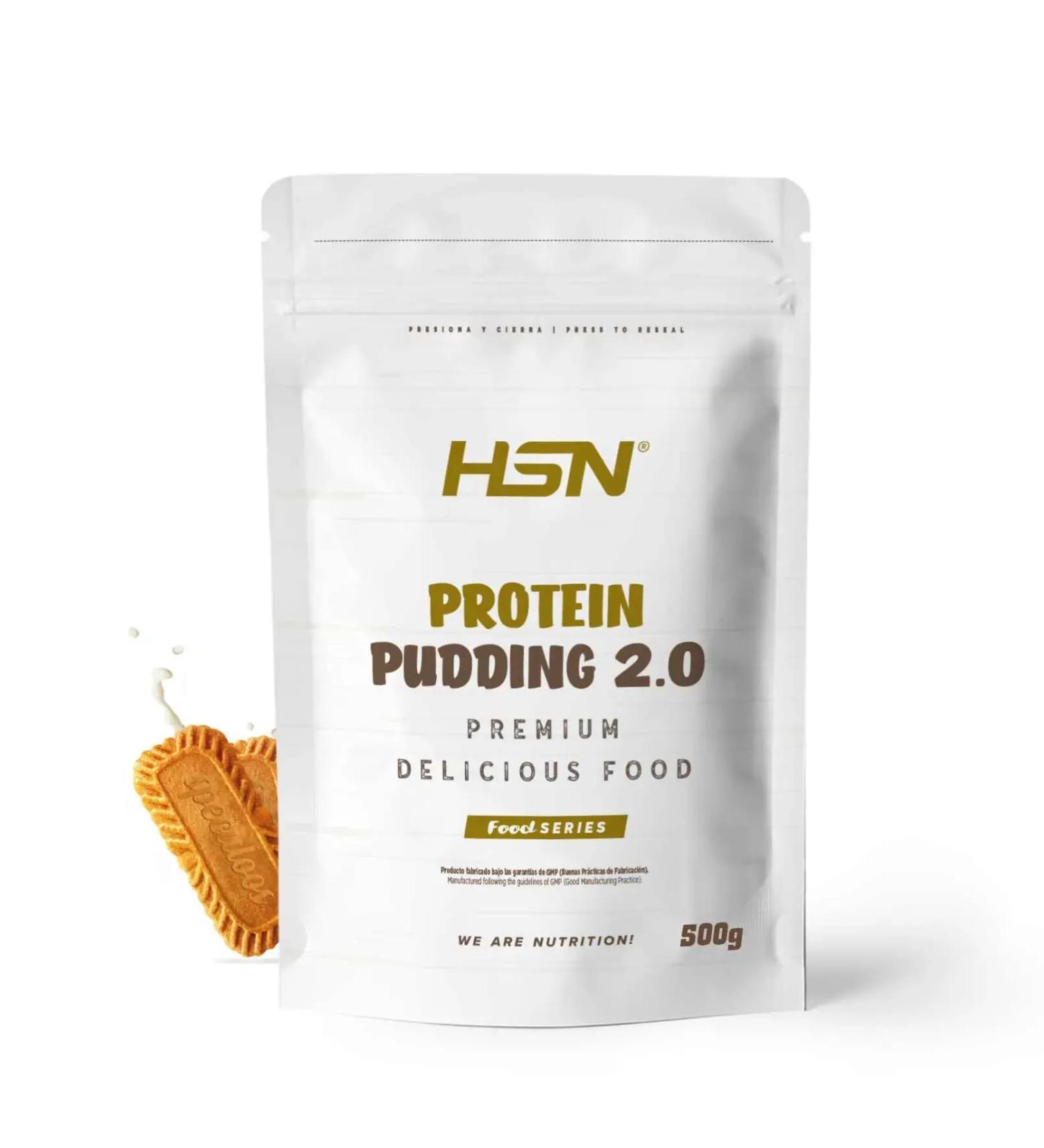 HSN HSN Protein Pudding 2.0 | Speculoos 500g 13 servings per pack | High-protein gluten-free and vegan pudding | Ideal low-calorie dessert or snack with no added sugar - Buy Online on GoSupps.com