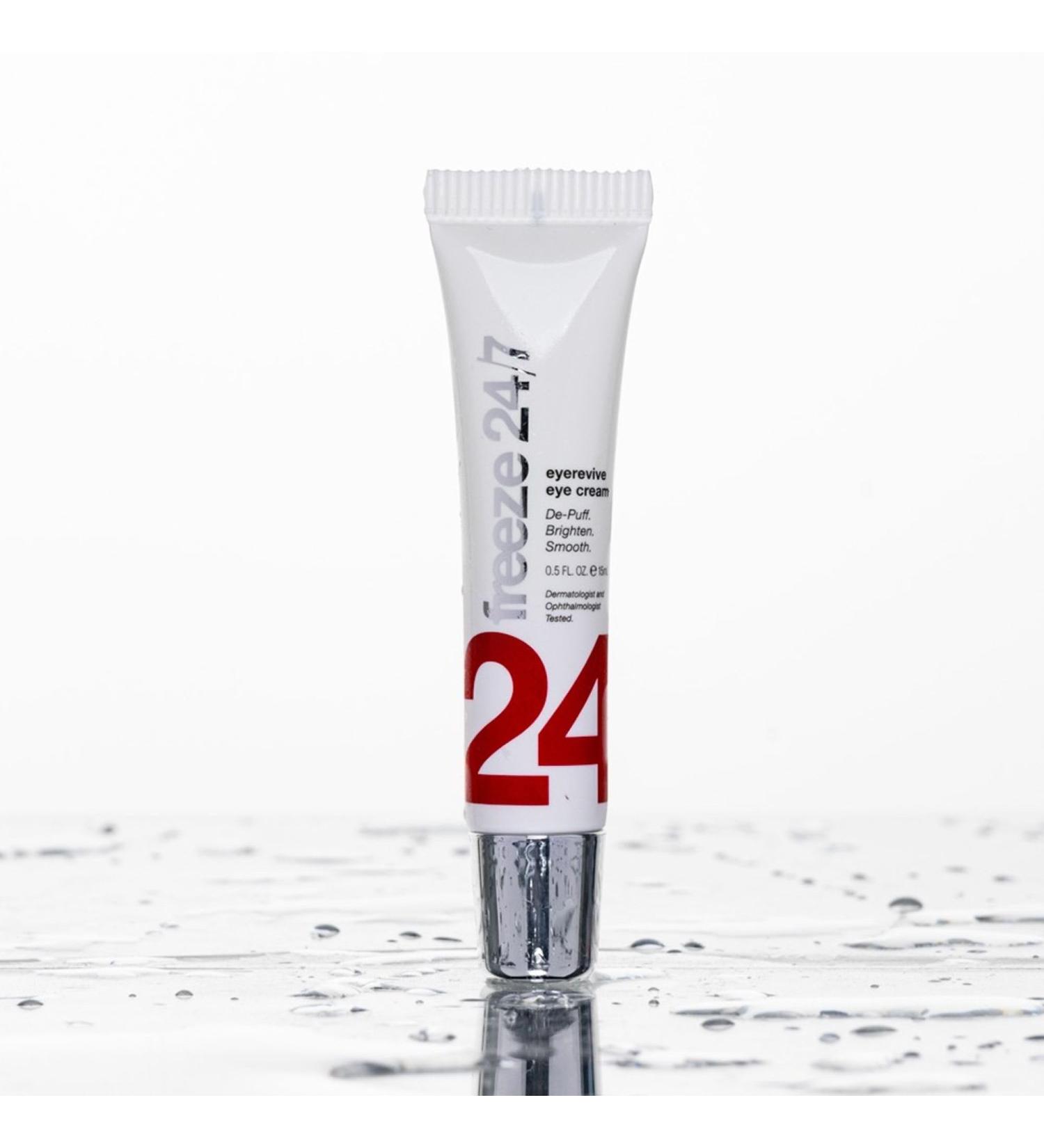 Freeze 24/7 EyeRevive Eye Cream - Depuffing & Illuminating Formula with Caffeine Seaweed Ceramides Reduces Dark Circles Fine Lines Hydrates & Revitalizes Delicate Undereye Skin - 0.5 fl oz/ 15 mL - Buy Online on GoSupps.com