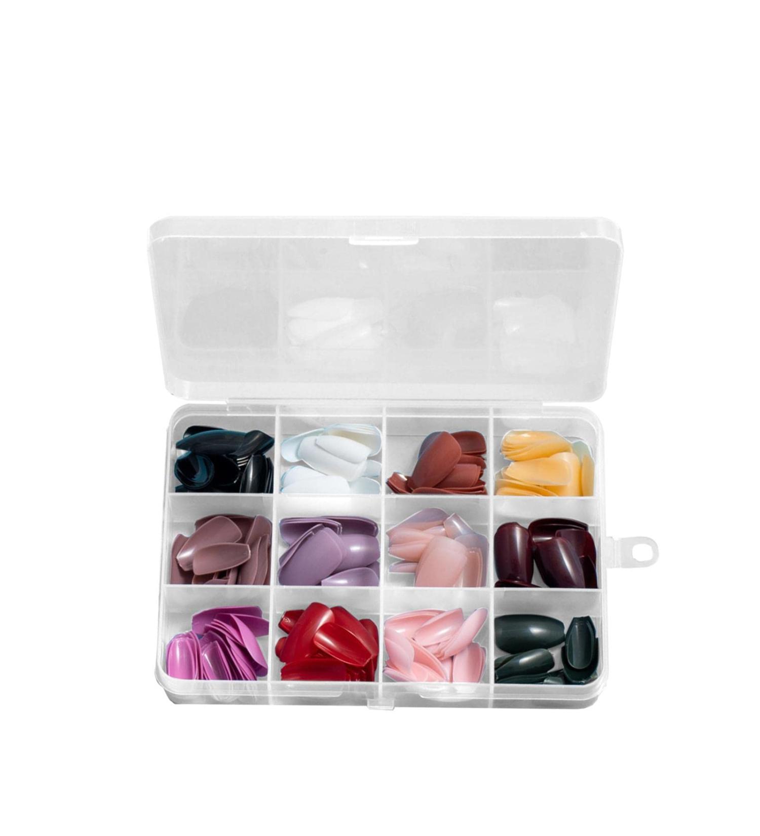 Stick on Nails Multi Colors and Styles Long Short Fake Nails Full | Full Long Ballerina Fake Nails Matte and Glossy False Nail for Women Girls Shangjia - Buy Online on GoSupps.com
