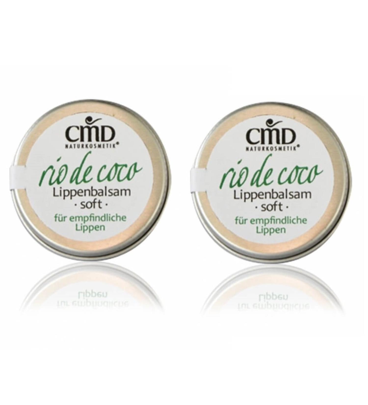 CMD Rio de Coco 2 Pack Soft Lip Balm with Coconut Oil (Organic Vegan Natural Cosmetic) - Buy Online on GoSupps.com