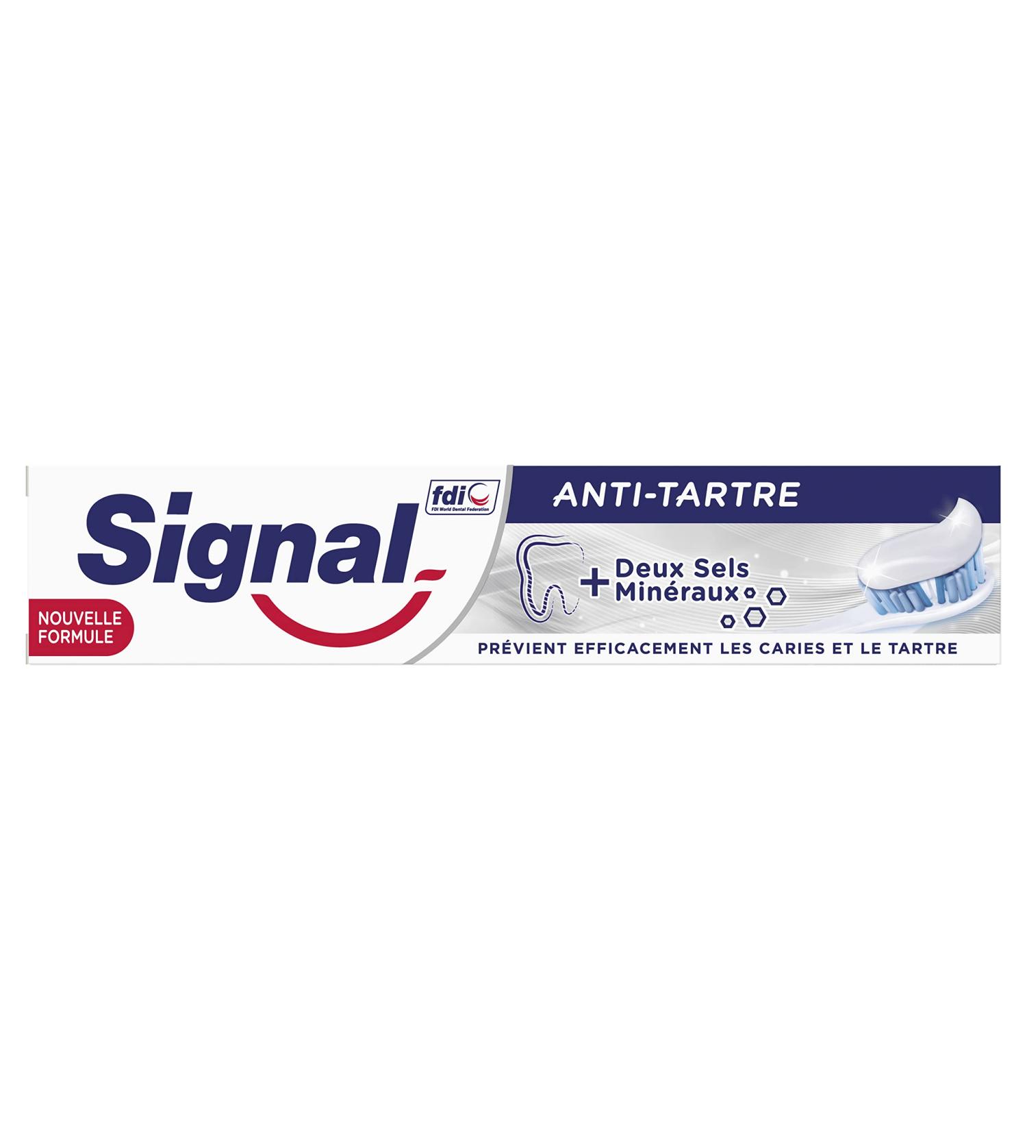 Signal Toothpaste for Tartar Control - Reduces Plaque & Gum Issues (75ml) - International Shipping Available - Buy Online on GoSupps.com