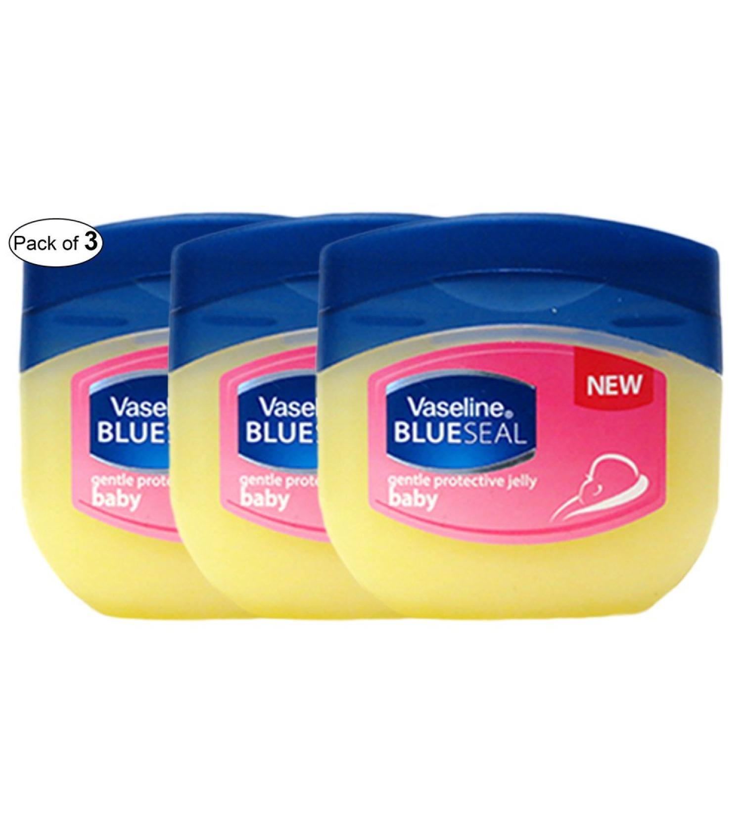Vaseline Gentle Petroleum Jelly Blue Seal Baby (100ml) (Pack of 3)