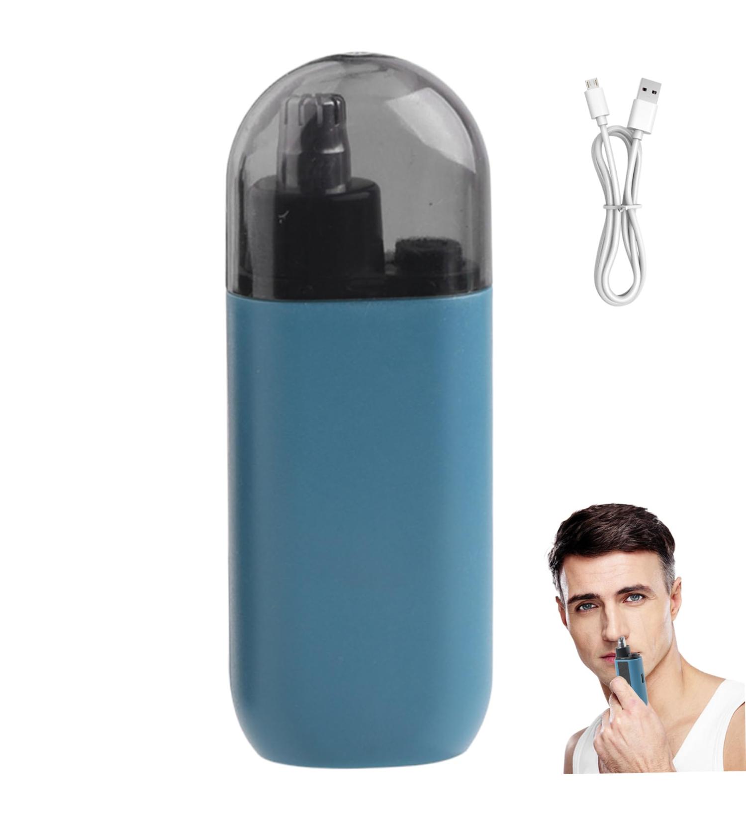 Portable Rechargeable Nose Hair Trimmer for Men - 6000RPM Electric Trimmer with Dust Cover | Safe & Painless Nasal Hair Removal - Buy Online on GoSupps.com