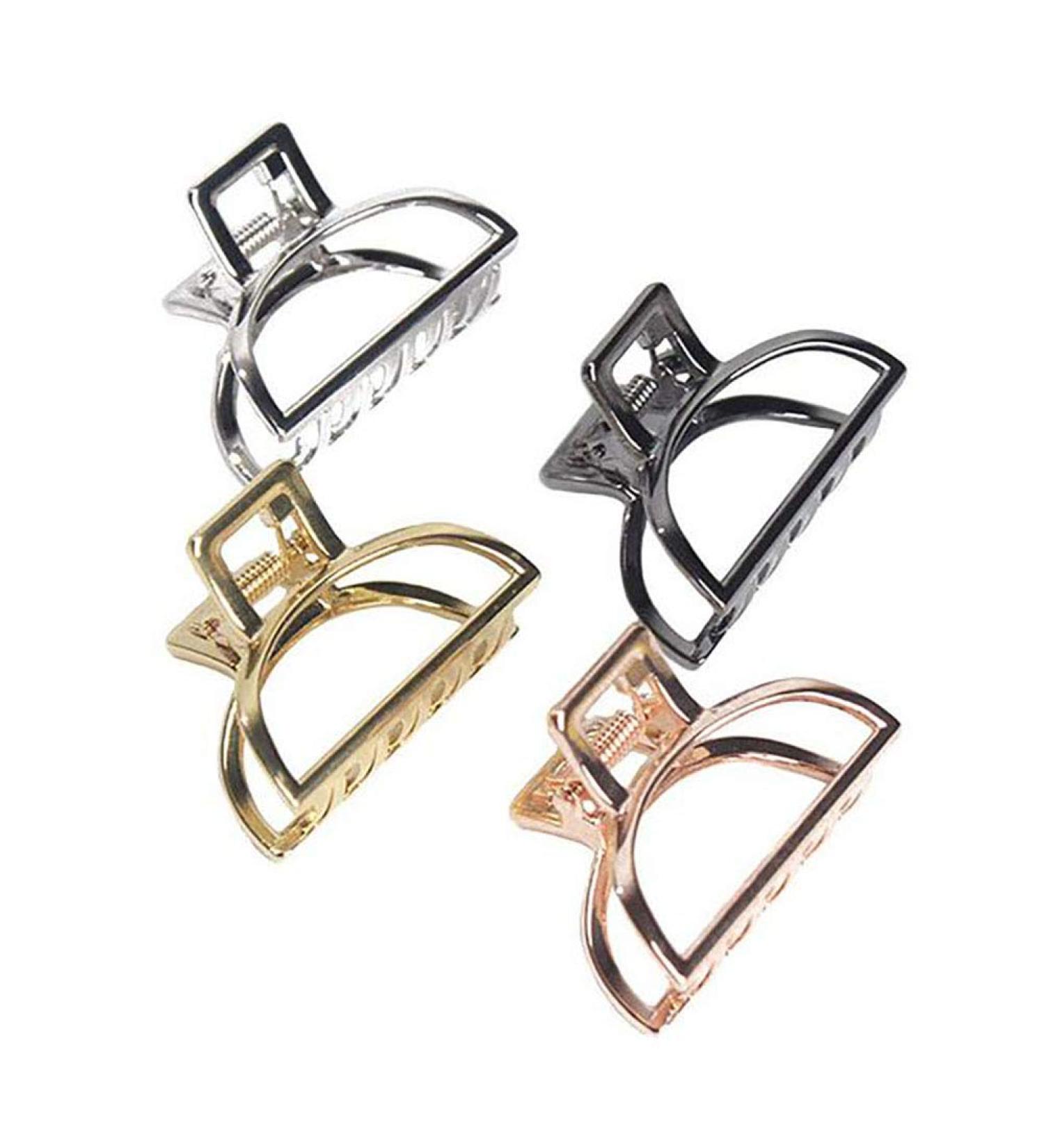 Vintage Metal Hair Clips for Women - Fodattm 4pcs Ponytail Hair Claws - Stylish Hair Accessories - Buy Online on GoSupps.com