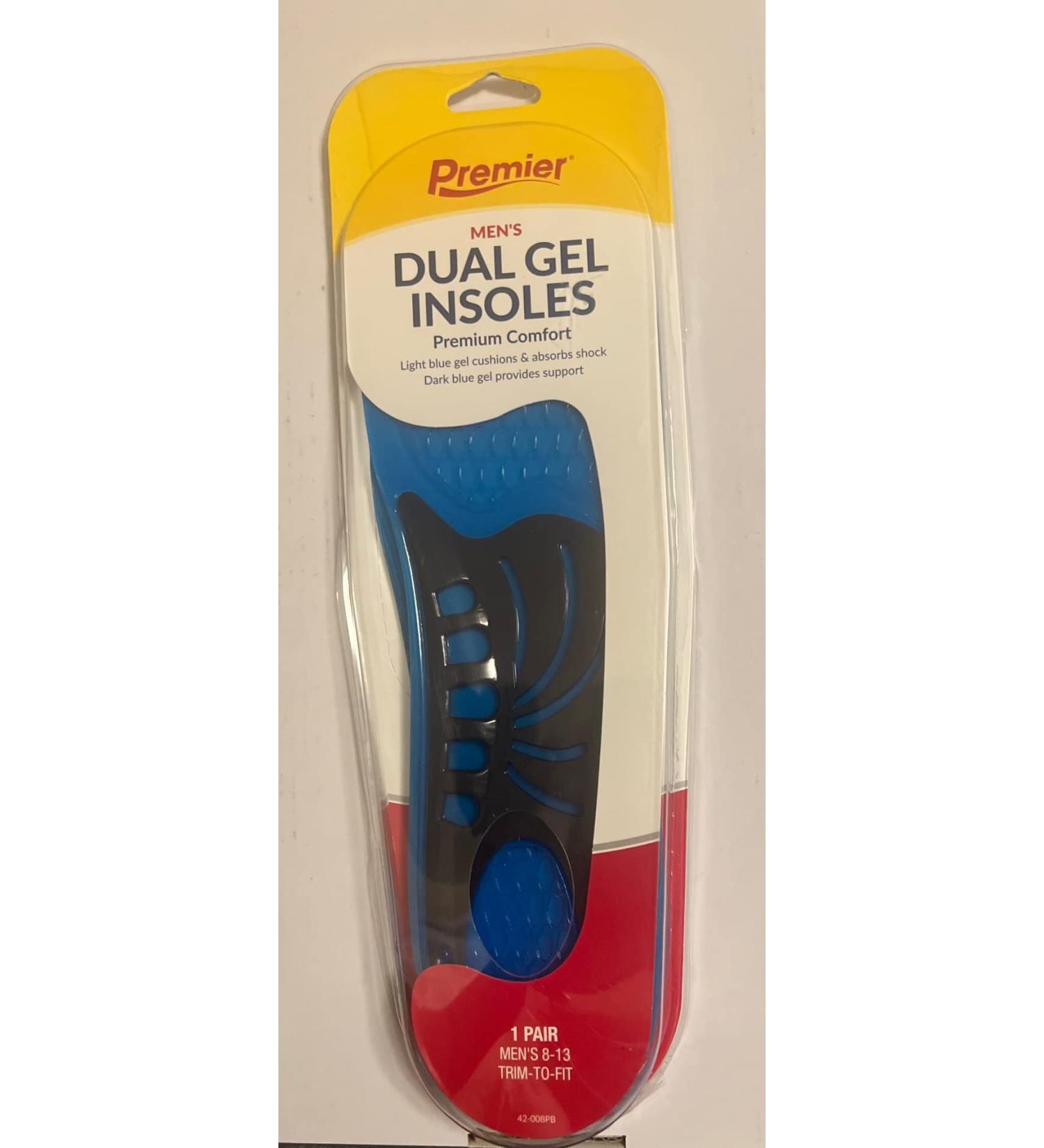 Insoles Gel Mens Size: Pair
