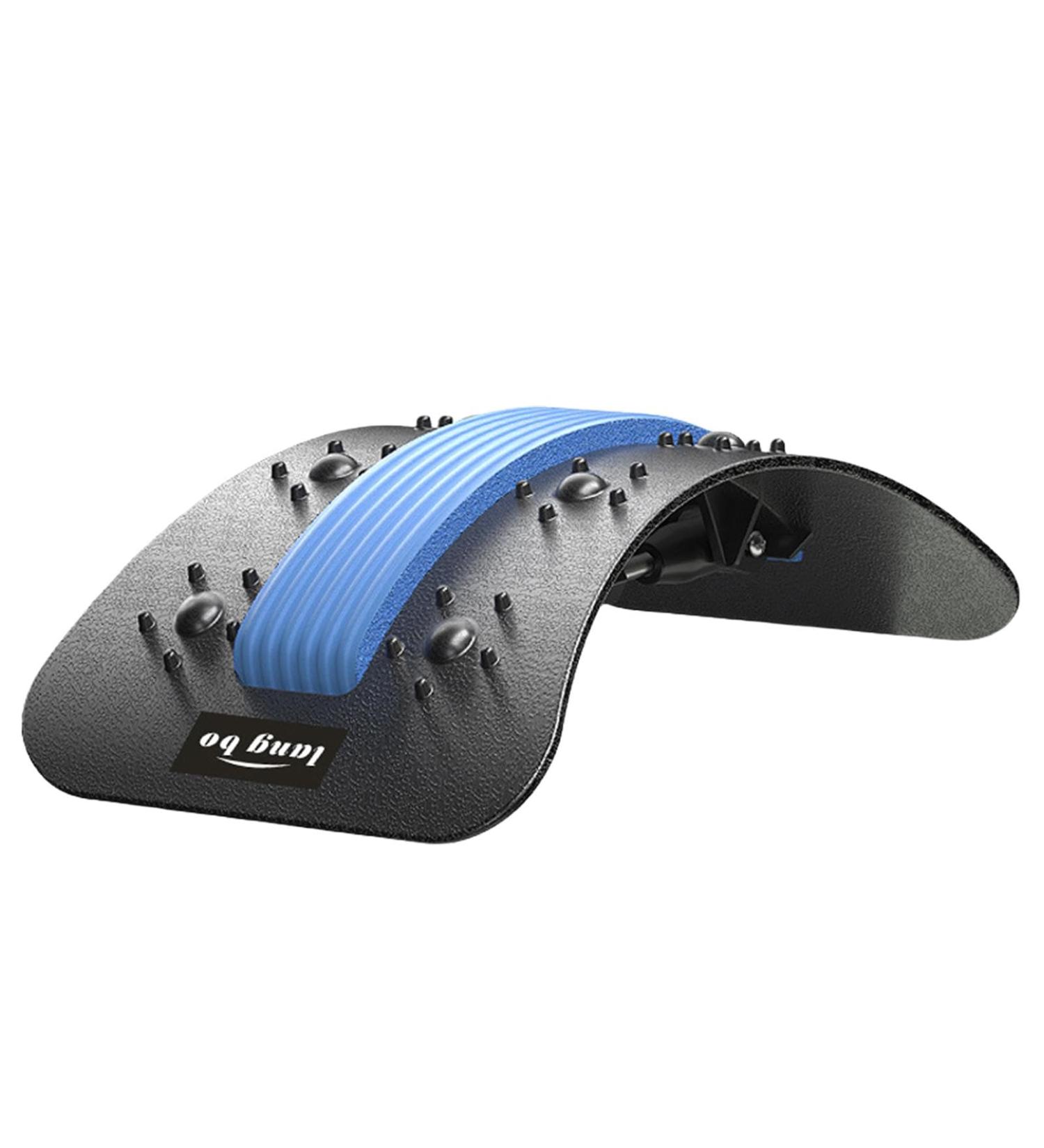 Adjustable Back Extensor & Neck Stretcher for Pain Relief | Back Massage Points & Lumbar Support | International Shipping - Buy Online on GoSupps.com