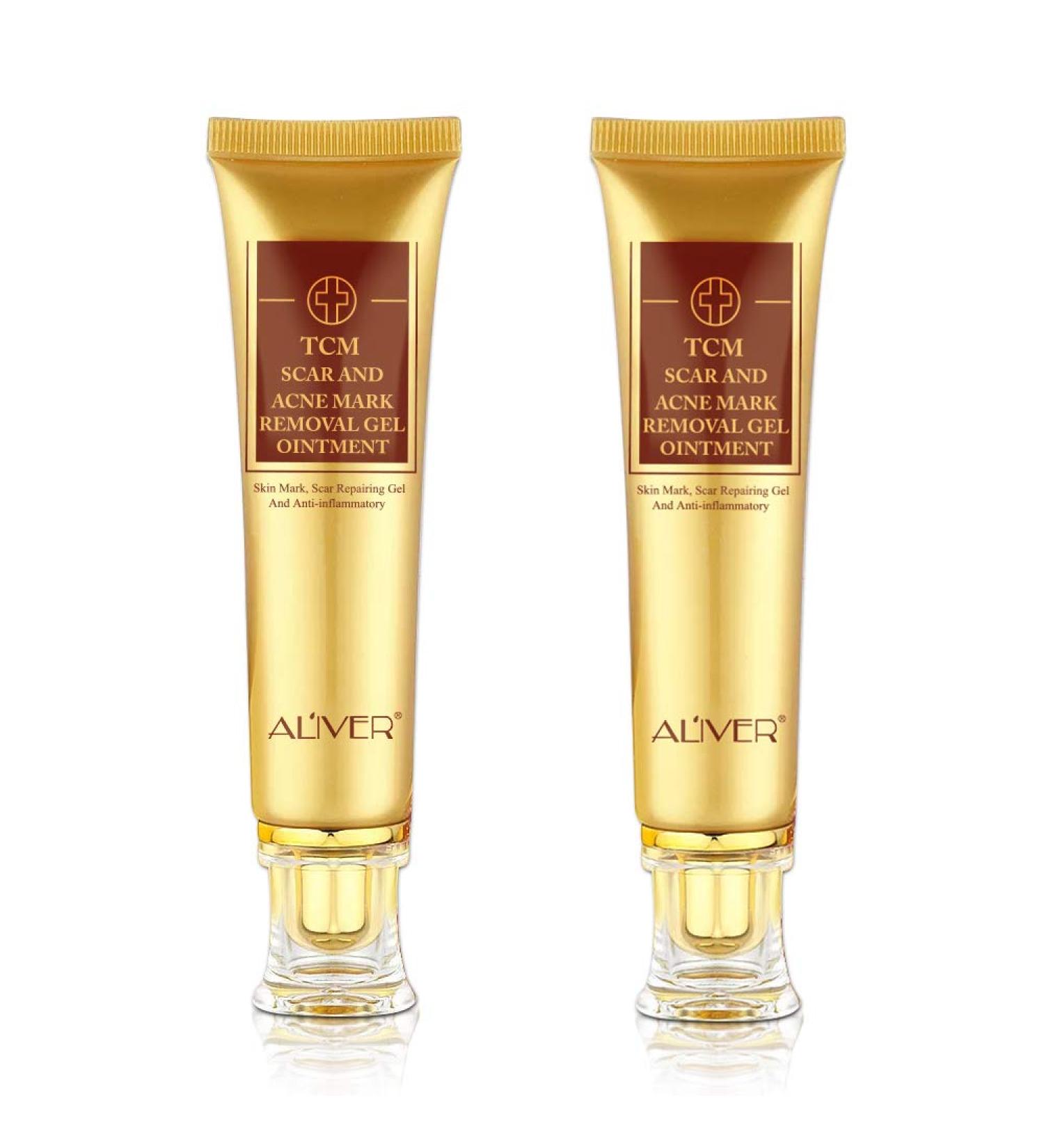 Scar & Acne Marks Removal Ointment Gel (2 Pack) - Skin Repair for Scars Burns Cuts Stretch Marks & Acne Spots - Effective Redness Cream for Face & Body - Buy Online on GoSupps.com